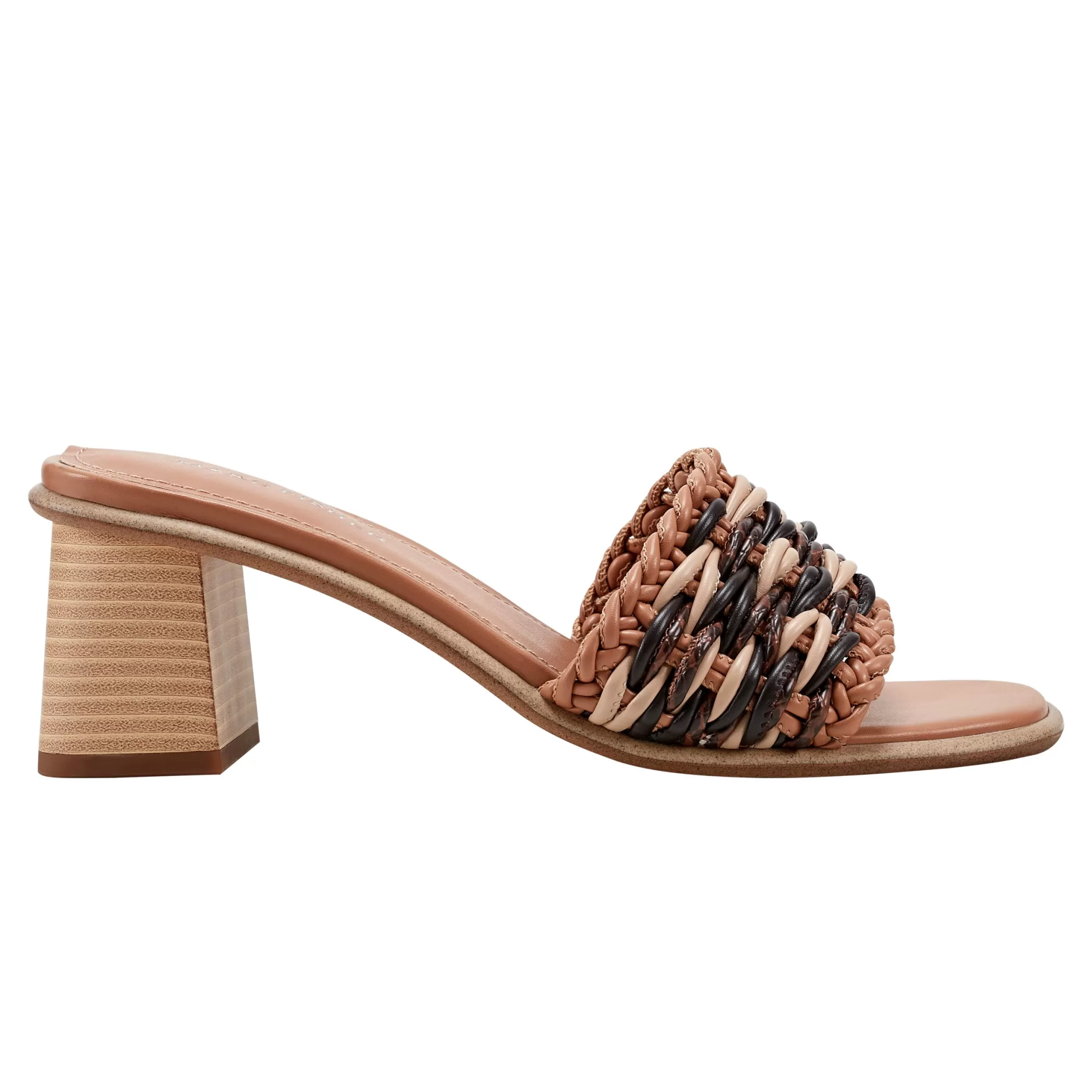 Store Marc Fisher Alane Block Heel Sandal Brown