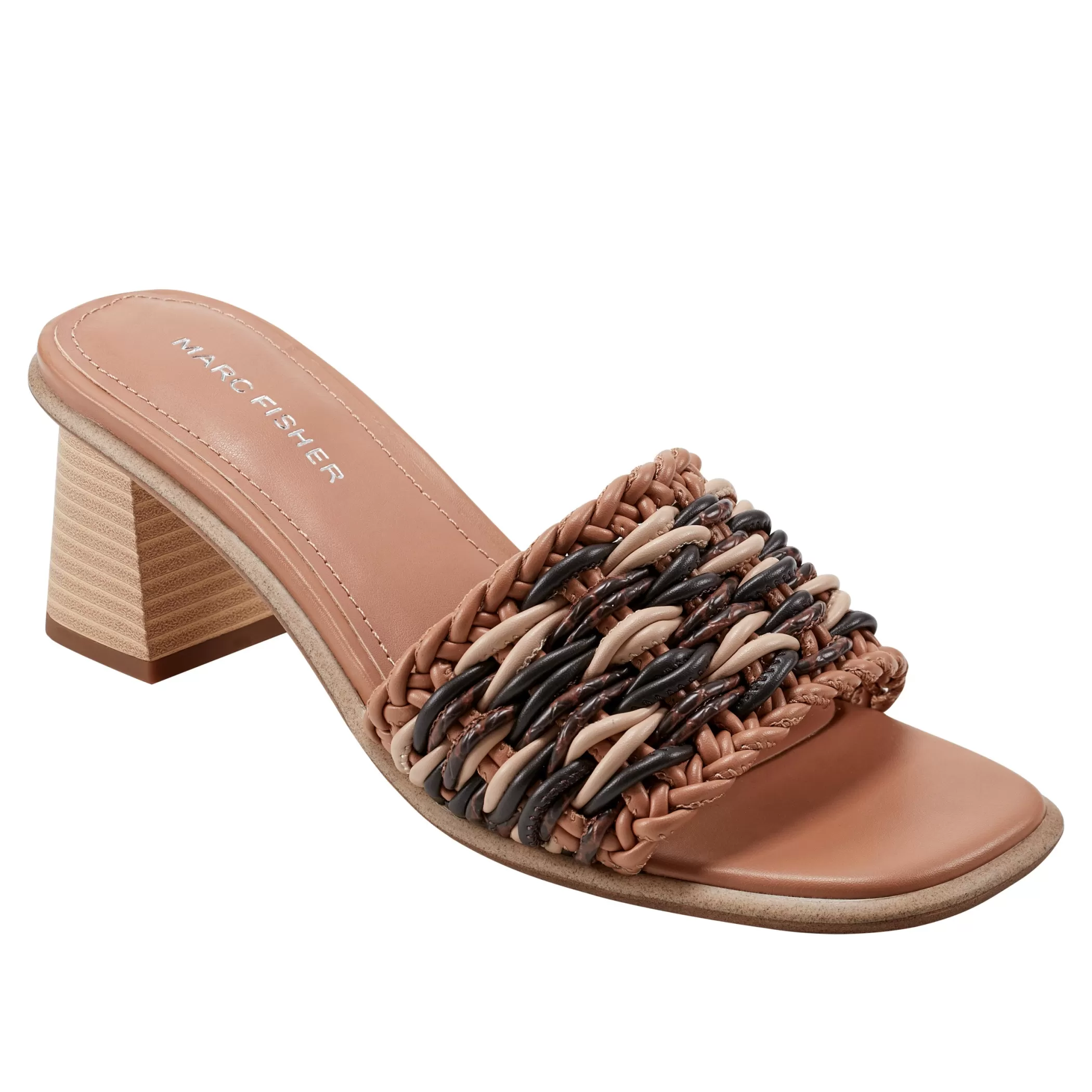 Store Marc Fisher Alane Block Heel Sandal Brown