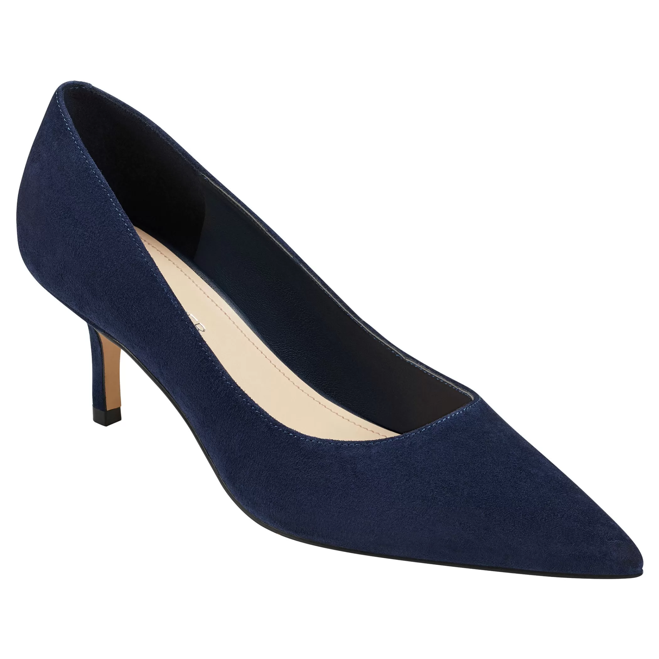 Discount Marc Fisher Alola Pump Dark Blue Suede