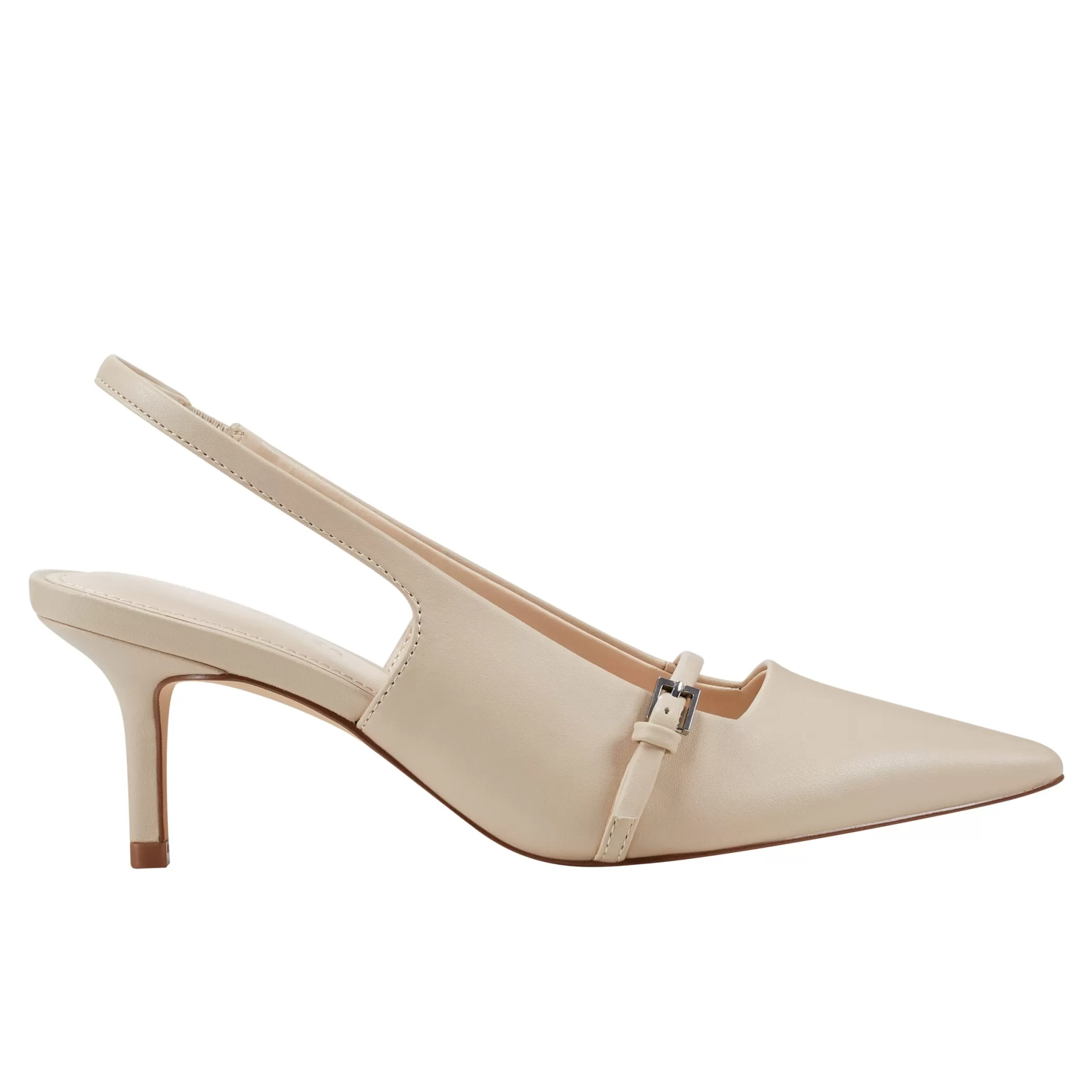 New Marc Fisher Alorie Slingback Pump Nude