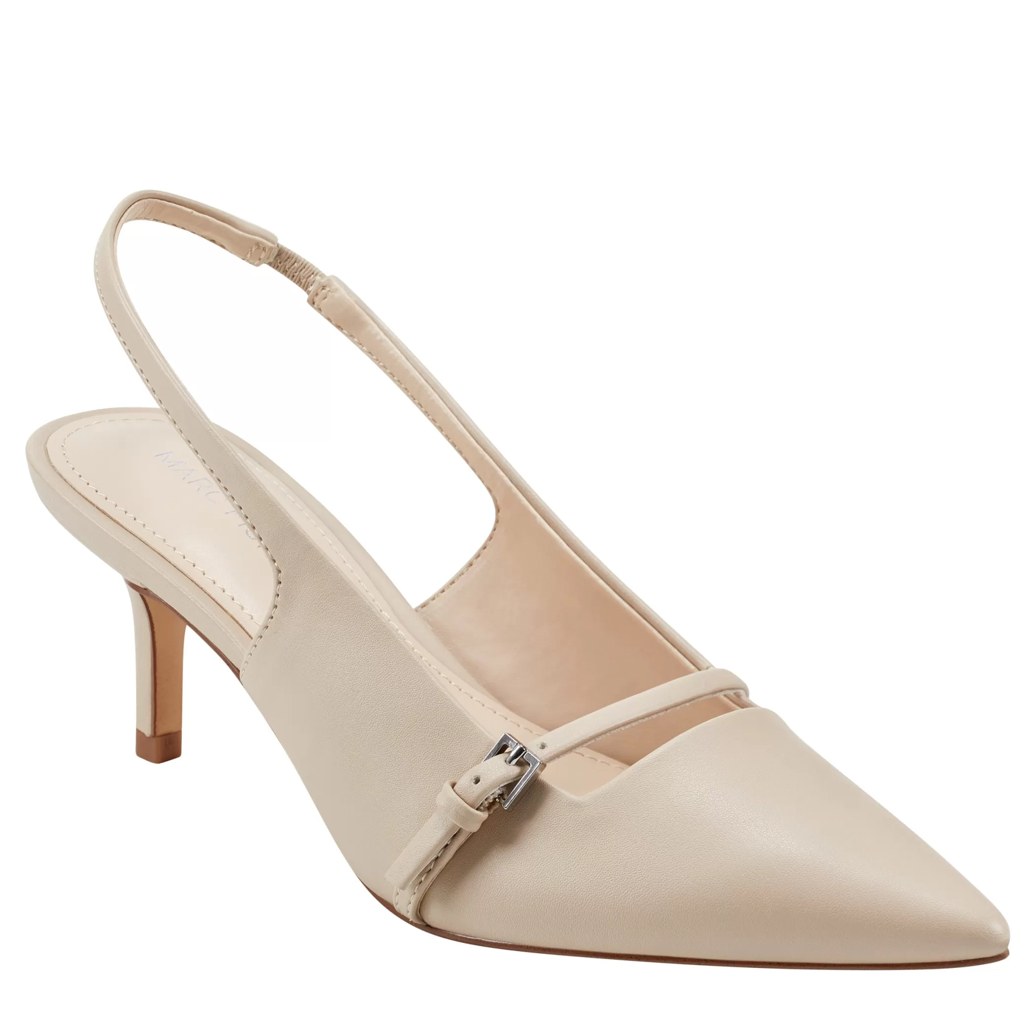 New Marc Fisher Alorie Slingback Pump Nude