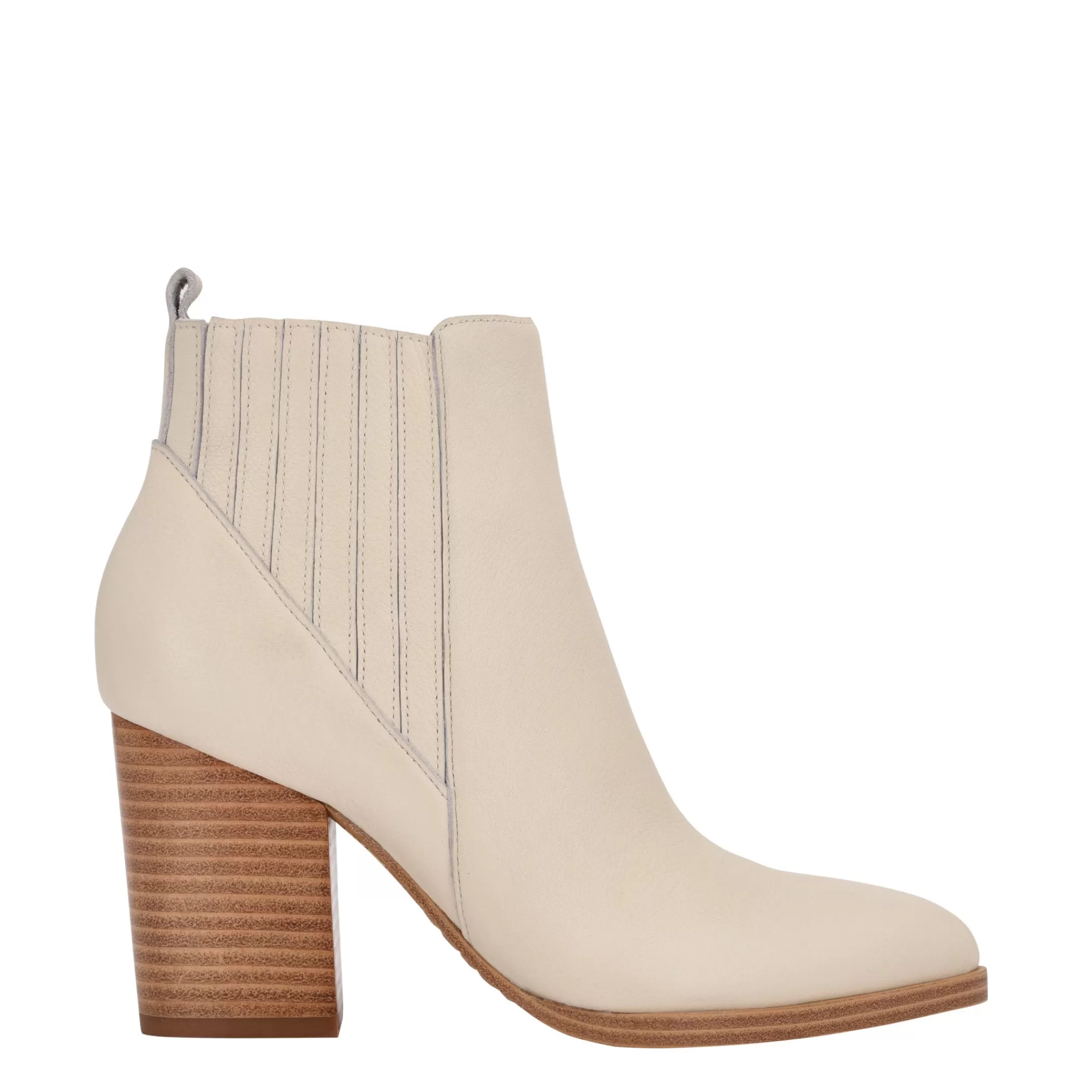 Store Marc Fisher Alva Pointy Toe Bootie Chic Cream Leather