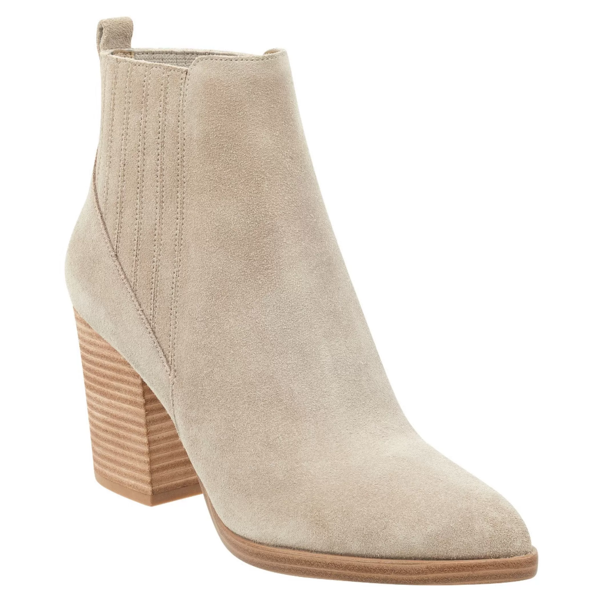 Best Marc Fisher Alva Pointy Toe Bootie Light Natural Suede