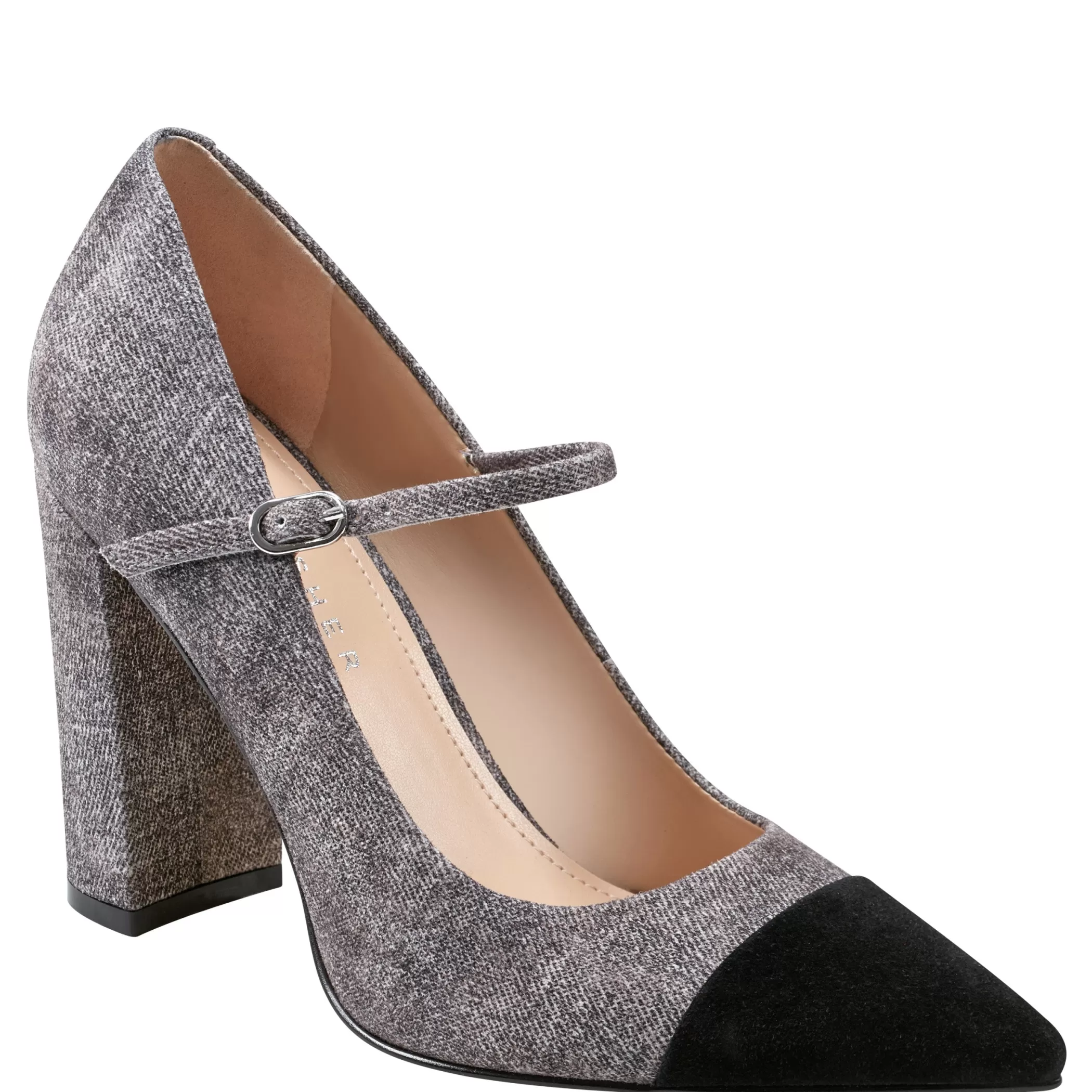 Online Marc Fisher Anellie Cap Toe Dress Pump Light Grey Suede