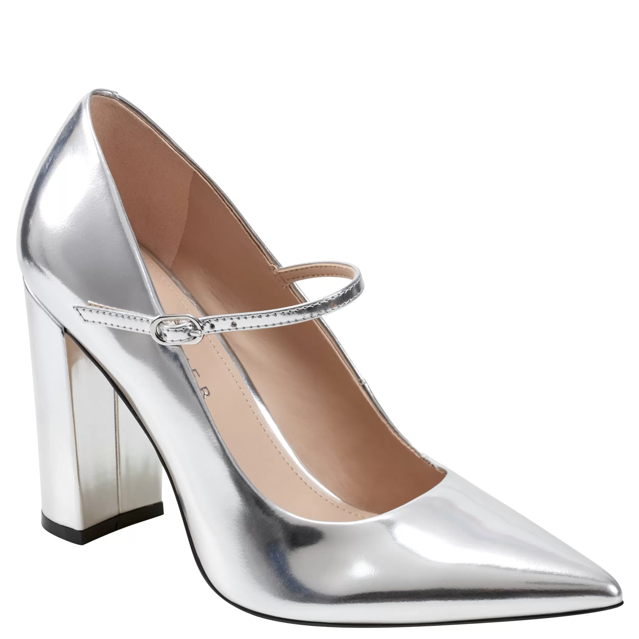 Sale Marc Fisher Artie Mary Jane Pump Silver