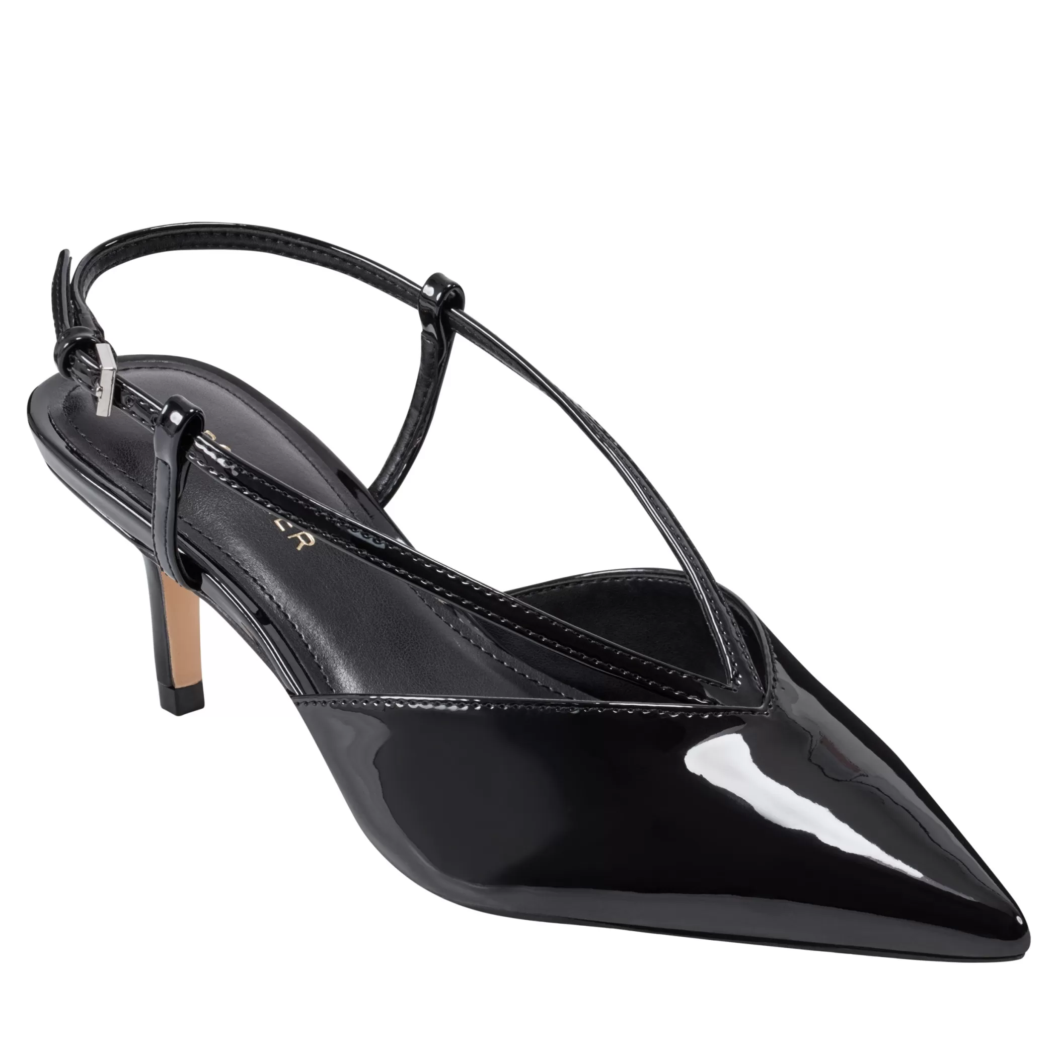 Best Marc Fisher Avila Slingback Pump Black Patent