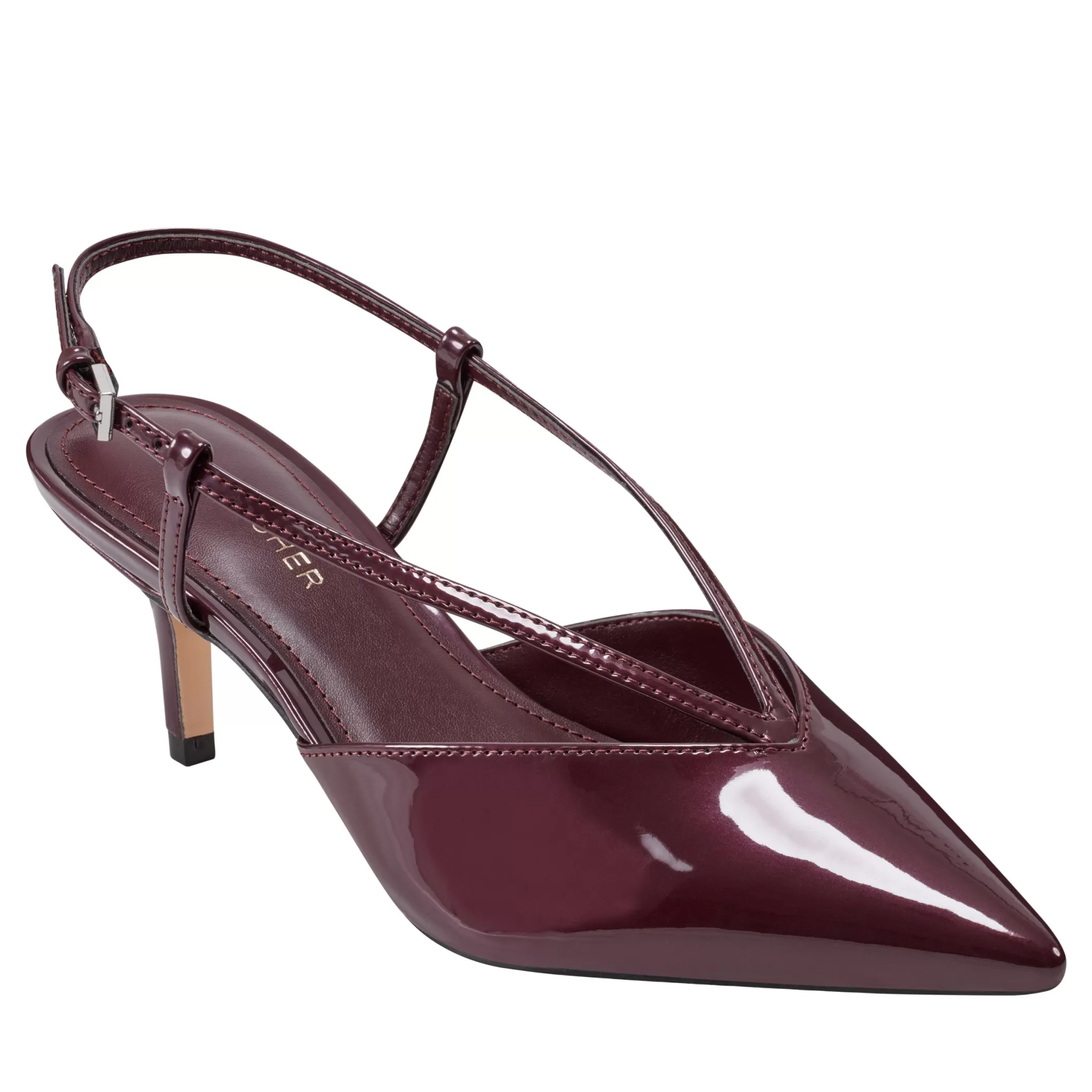 Flash Sale Marc Fisher Avila Slingback Pump Merlot Patent