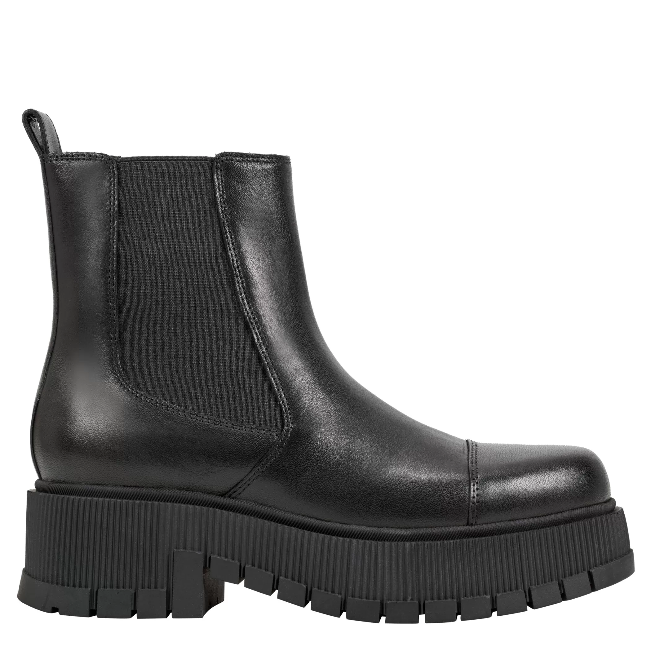 Outlet Marc Fisher Bermida Lug Sole Bootie Black Leather