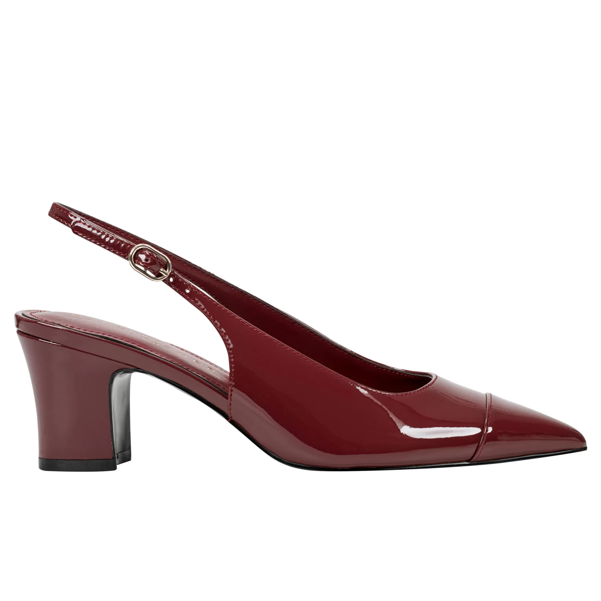 Shop Marc Fisher Blakeley Slingback Pump Red Patent Leather