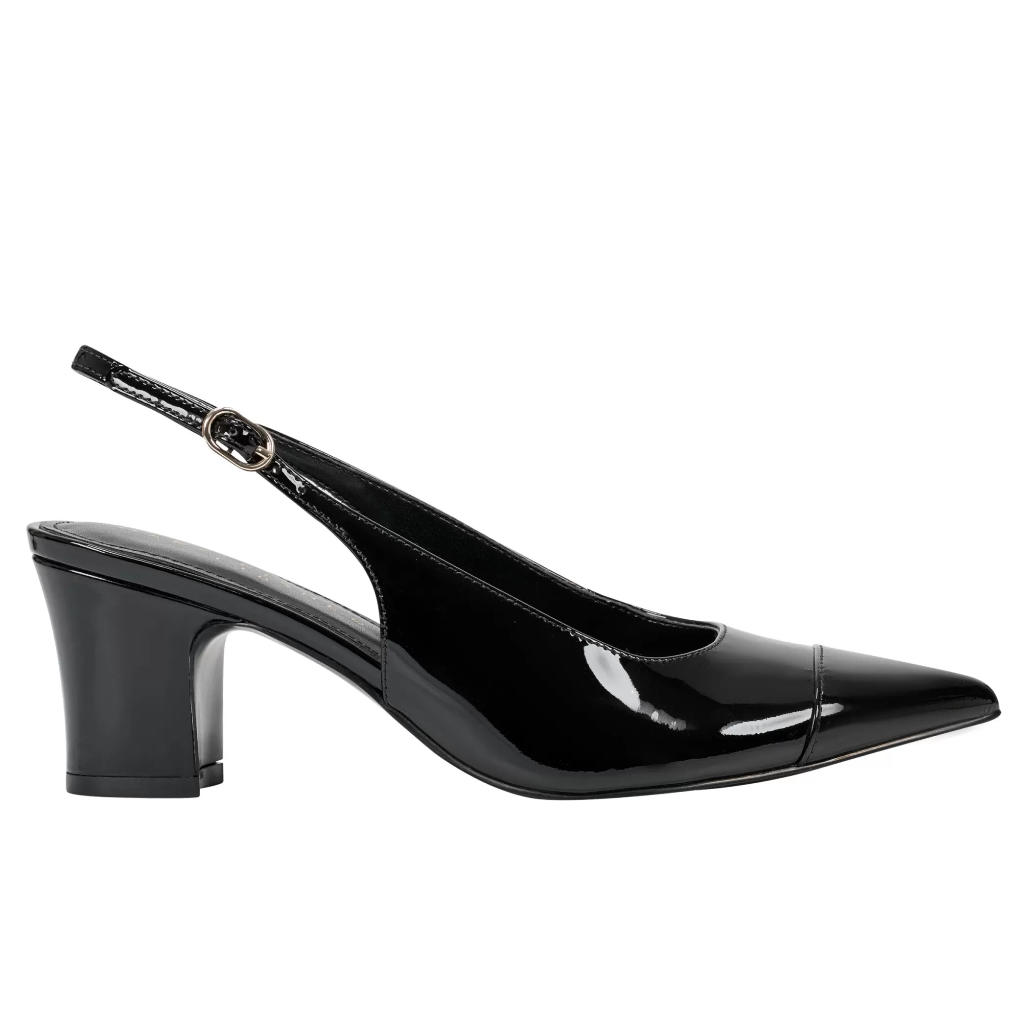 Hot Marc Fisher Blakeley Slingback Pump Black Patent Leather