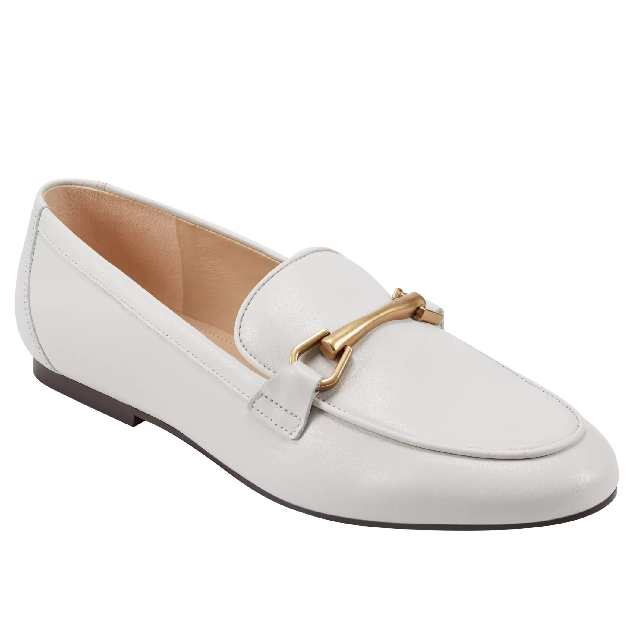 Hot Marc Fisher Bleek Loafer Ivory Leather