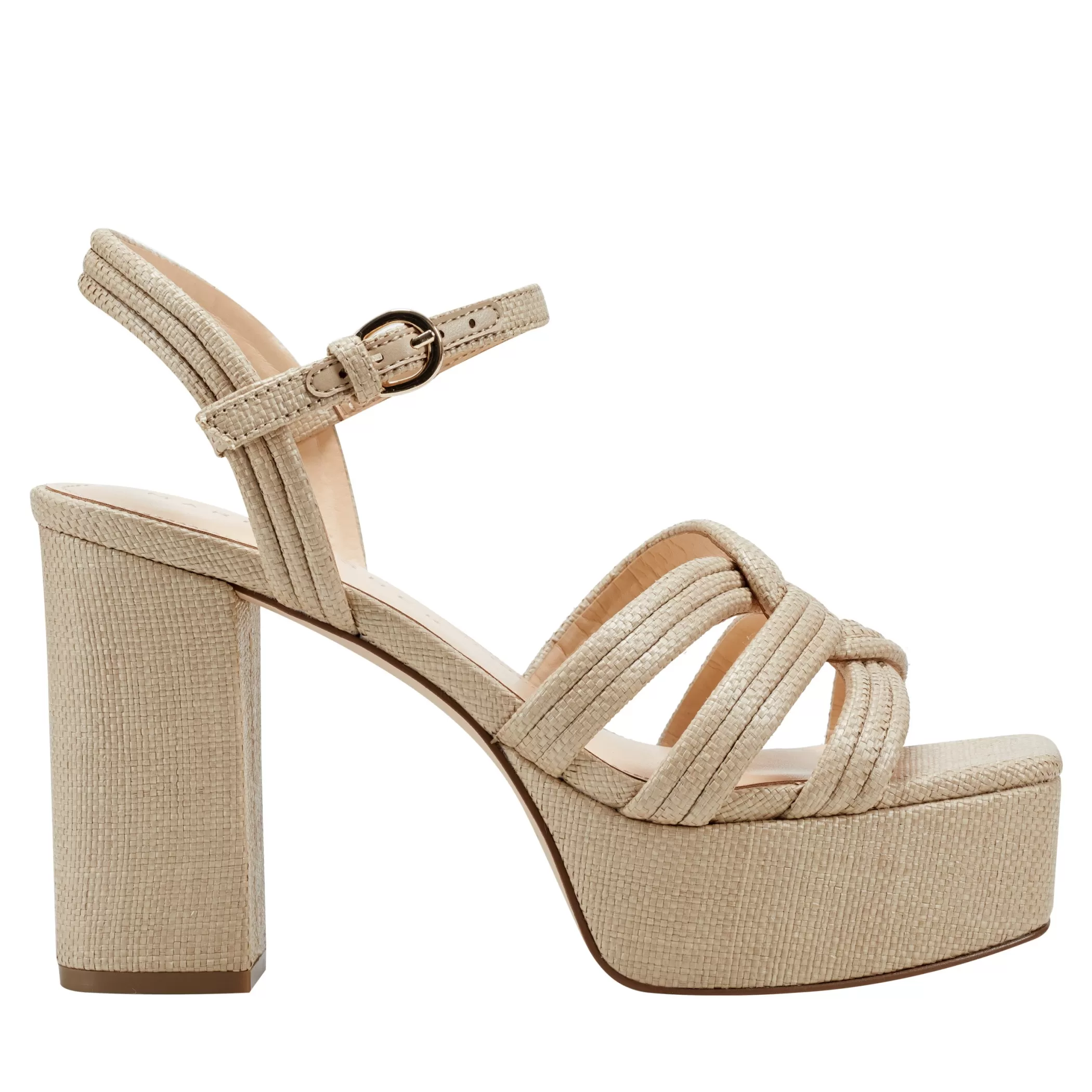 Fashion Marc Fisher Cairo Platform Sandal Medium Natural