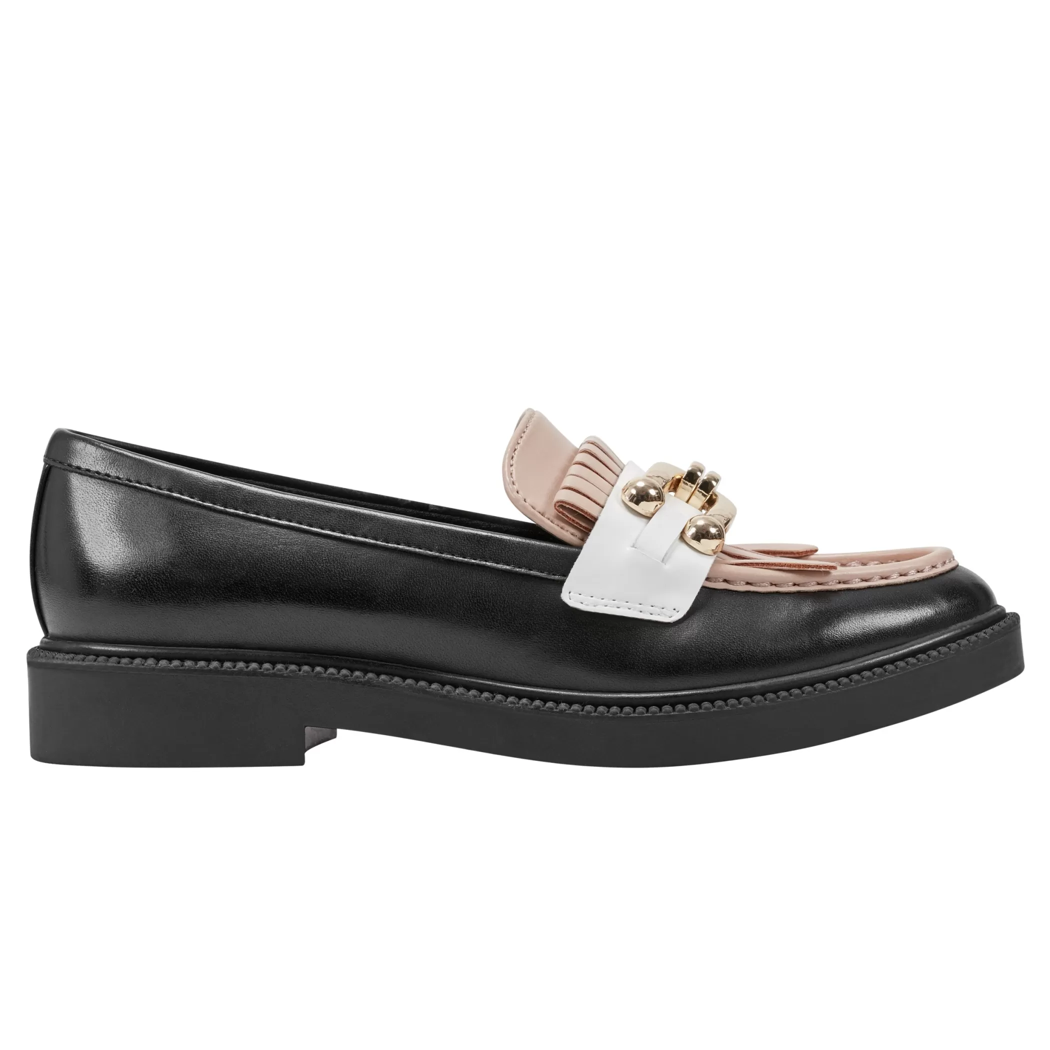 Cheap Marc Fisher Calisto Loafer Black/Natural/White