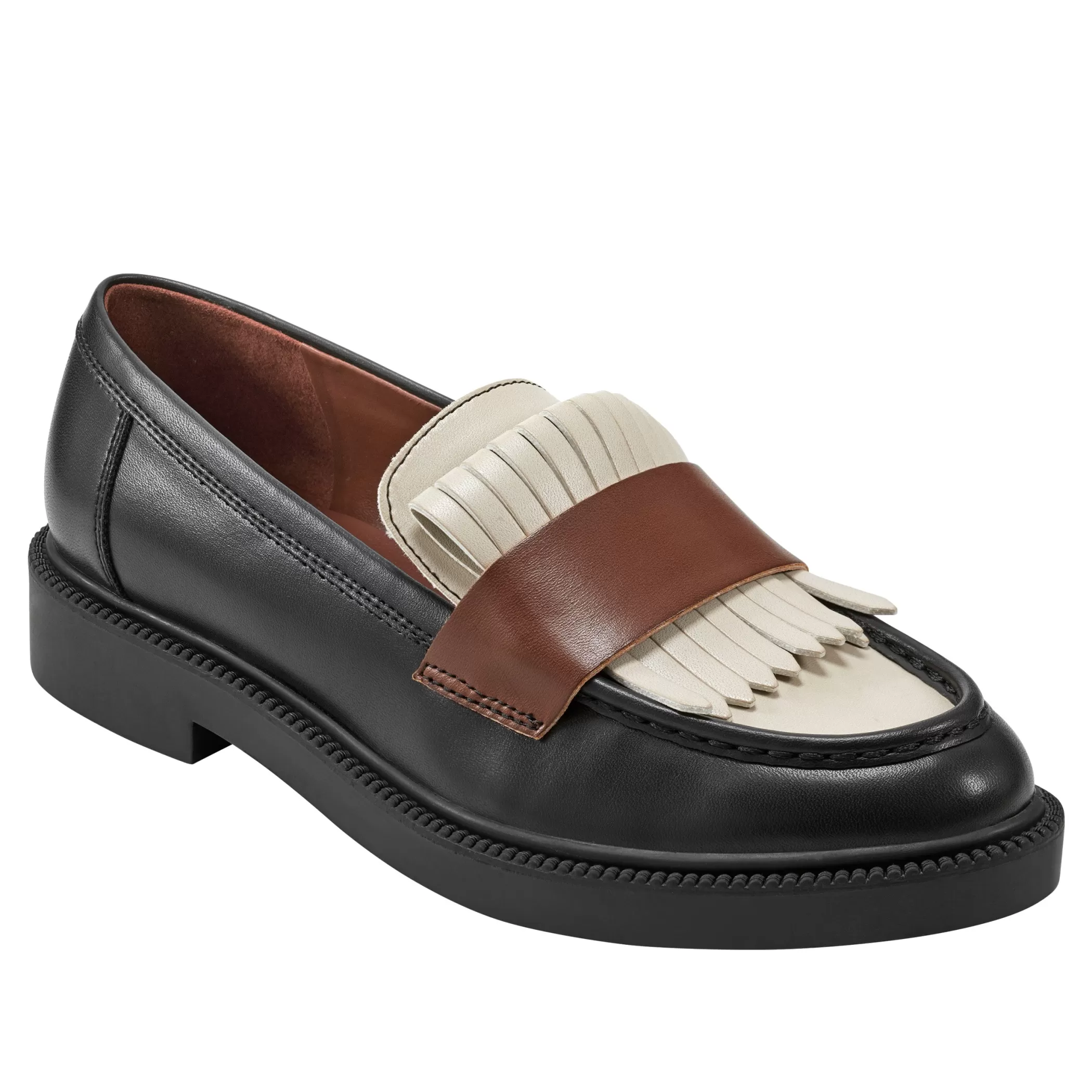 Online Marc Fisher Calixy Loafer Black/Cream/Brown