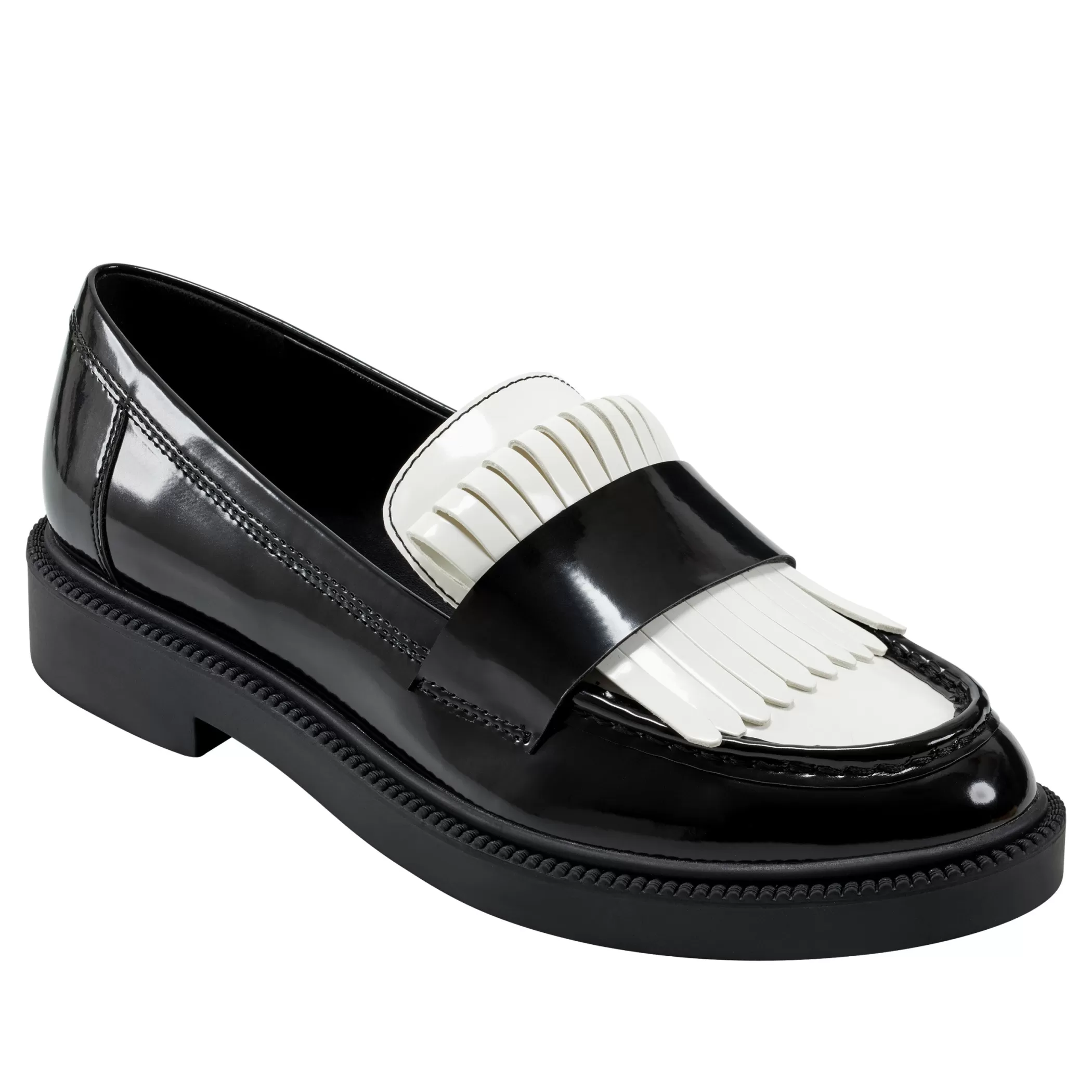 Clearance Marc Fisher Calixy Loafer Black/White