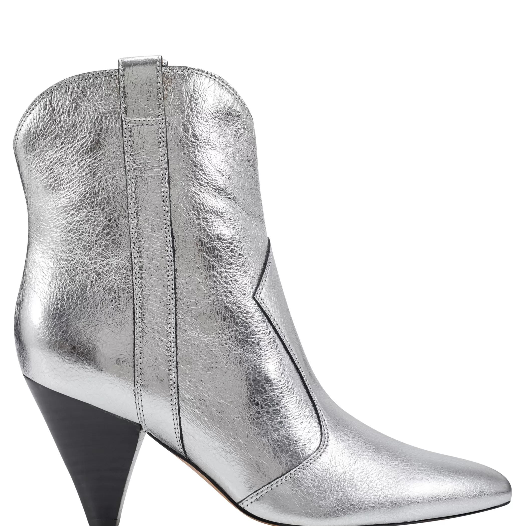 Best Marc Fisher Carissa Heeled Western Bootie Silver