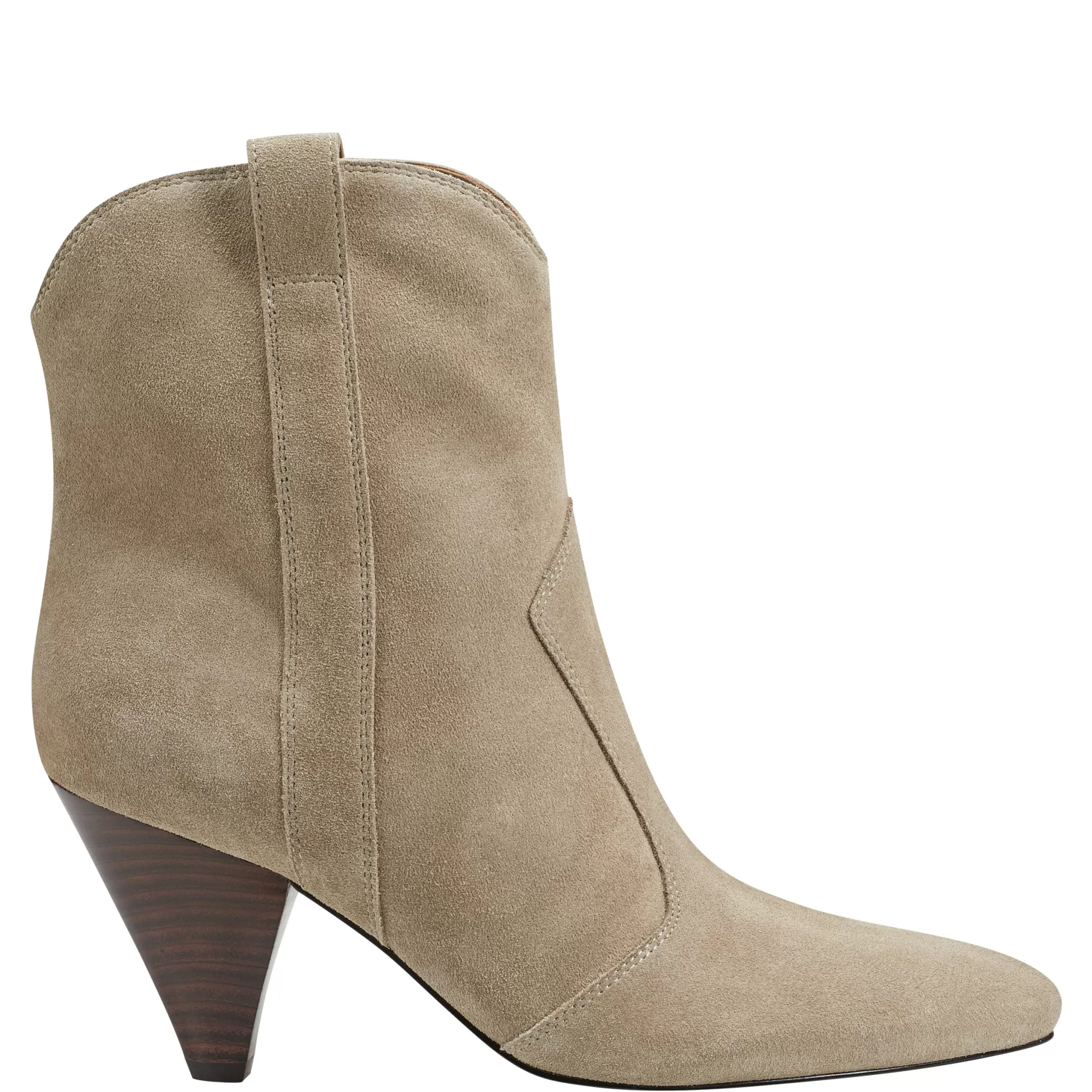 Online Marc Fisher Carissa Heeled Western Bootie Natural Suede