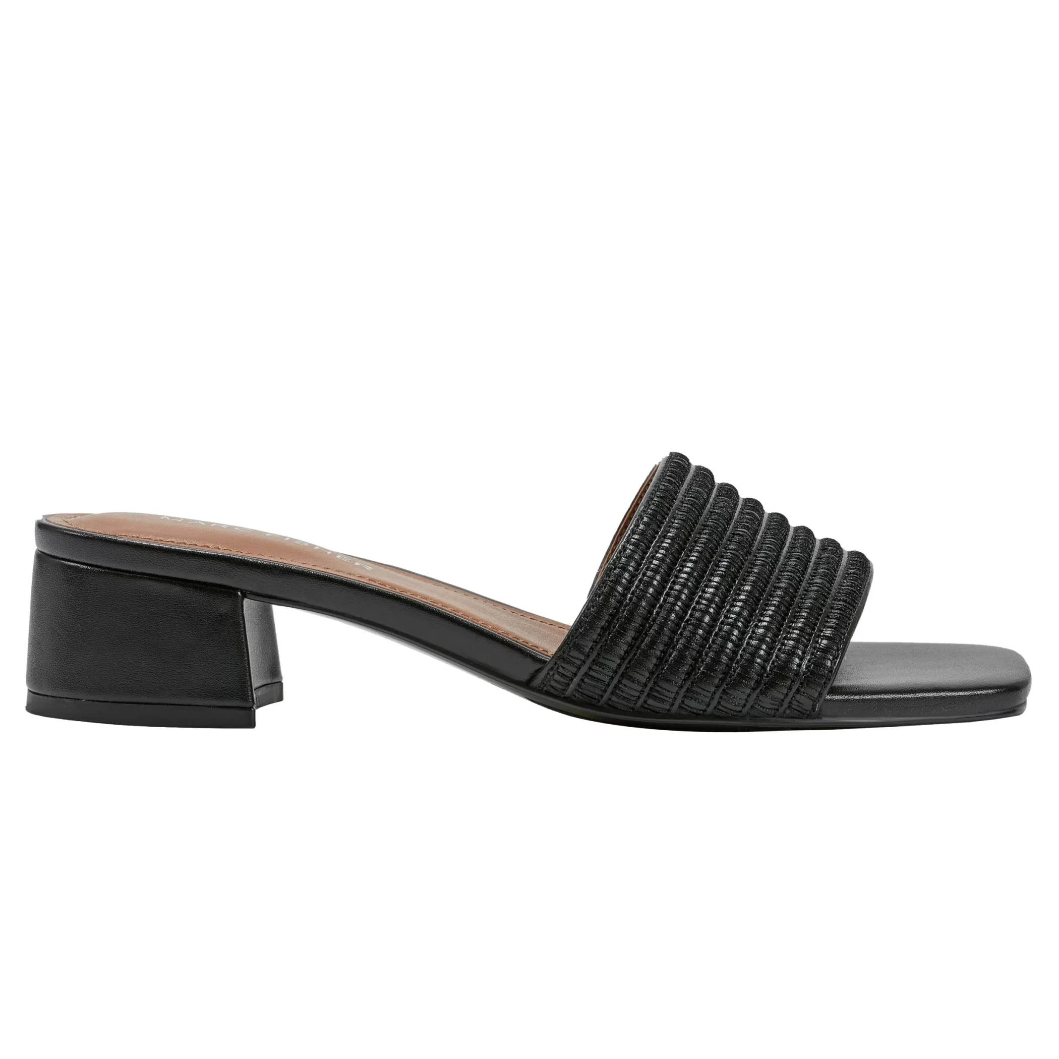 New Marc Fisher Casala Block Heel Sandal Black