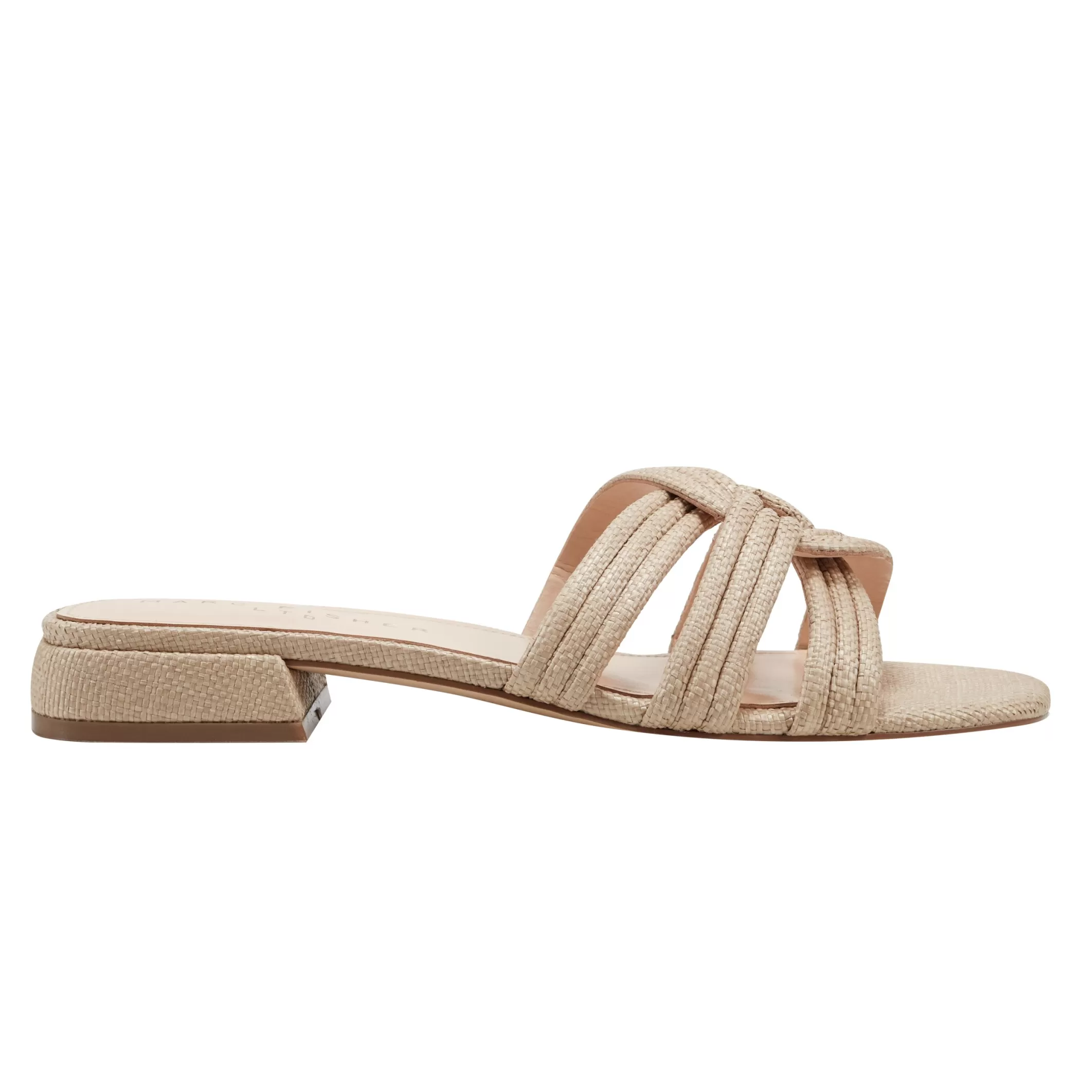 New Marc Fisher Casara Slide Sandal Natural