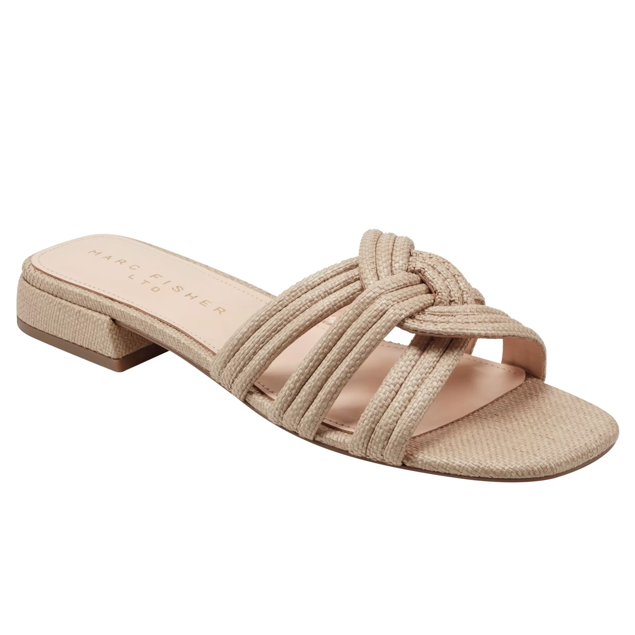 New Marc Fisher Casara Slide Sandal Natural