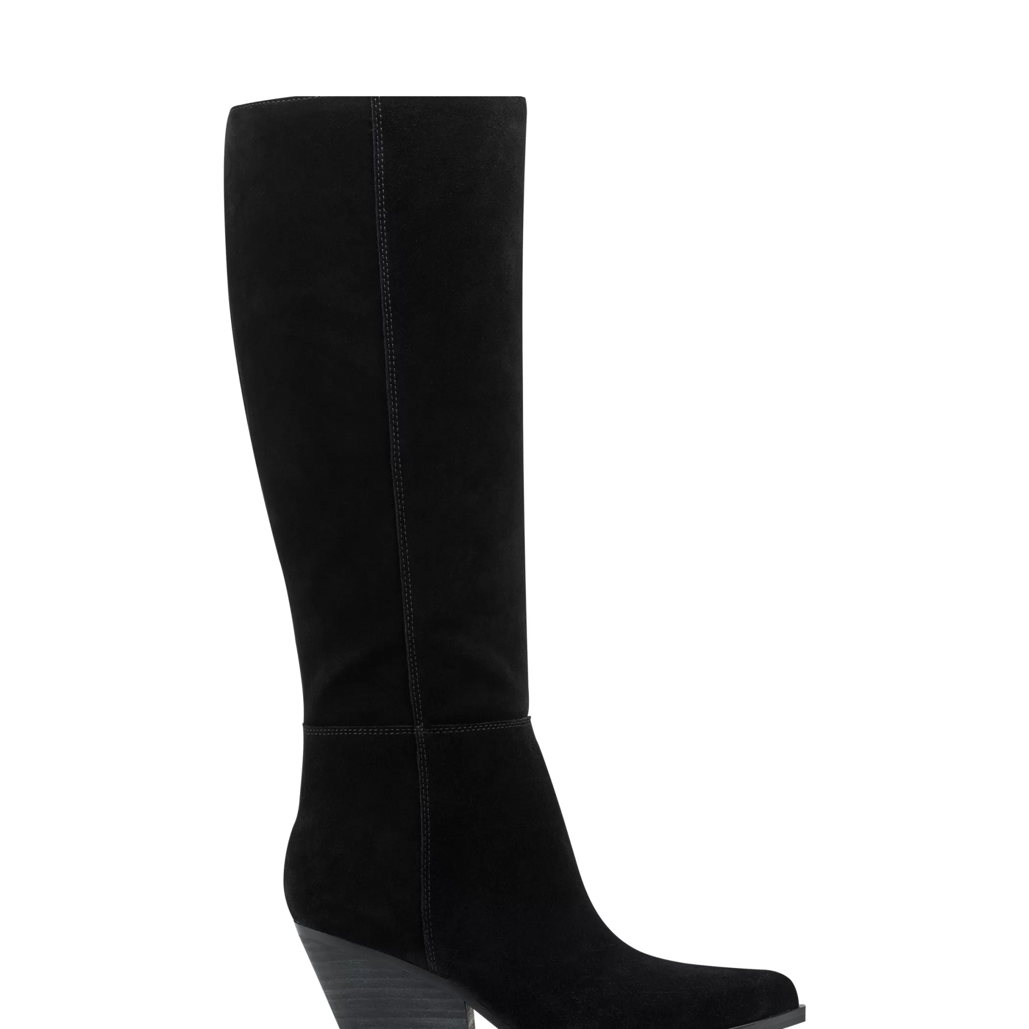 Sale Marc Fisher Challi Pointy Toe Boot Black Suede