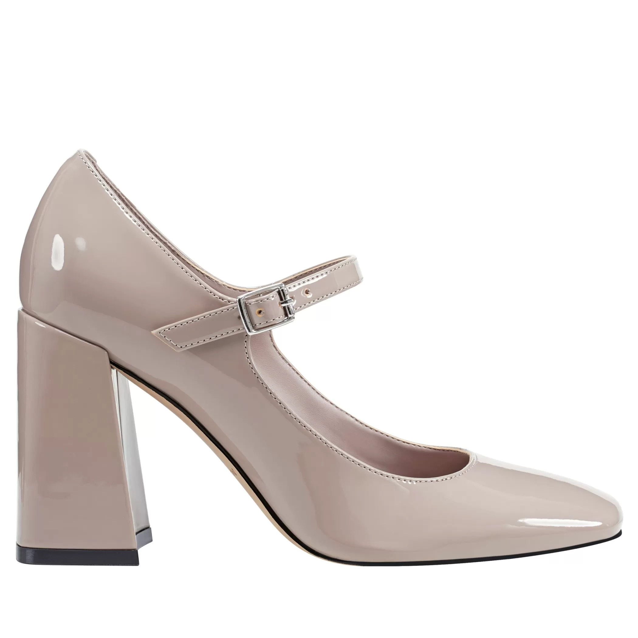 Best Sale Marc Fisher Charin Block Heel Mary Jane Nude Patent