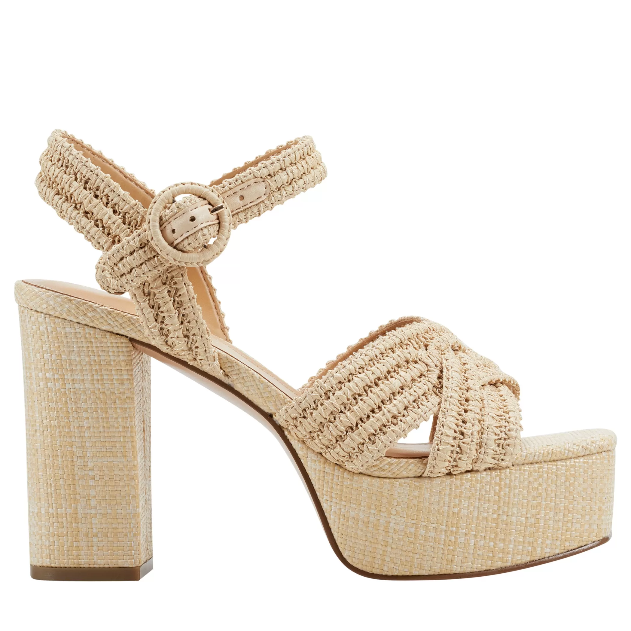 Best Marc Fisher Chesse Platform Sandal Natural