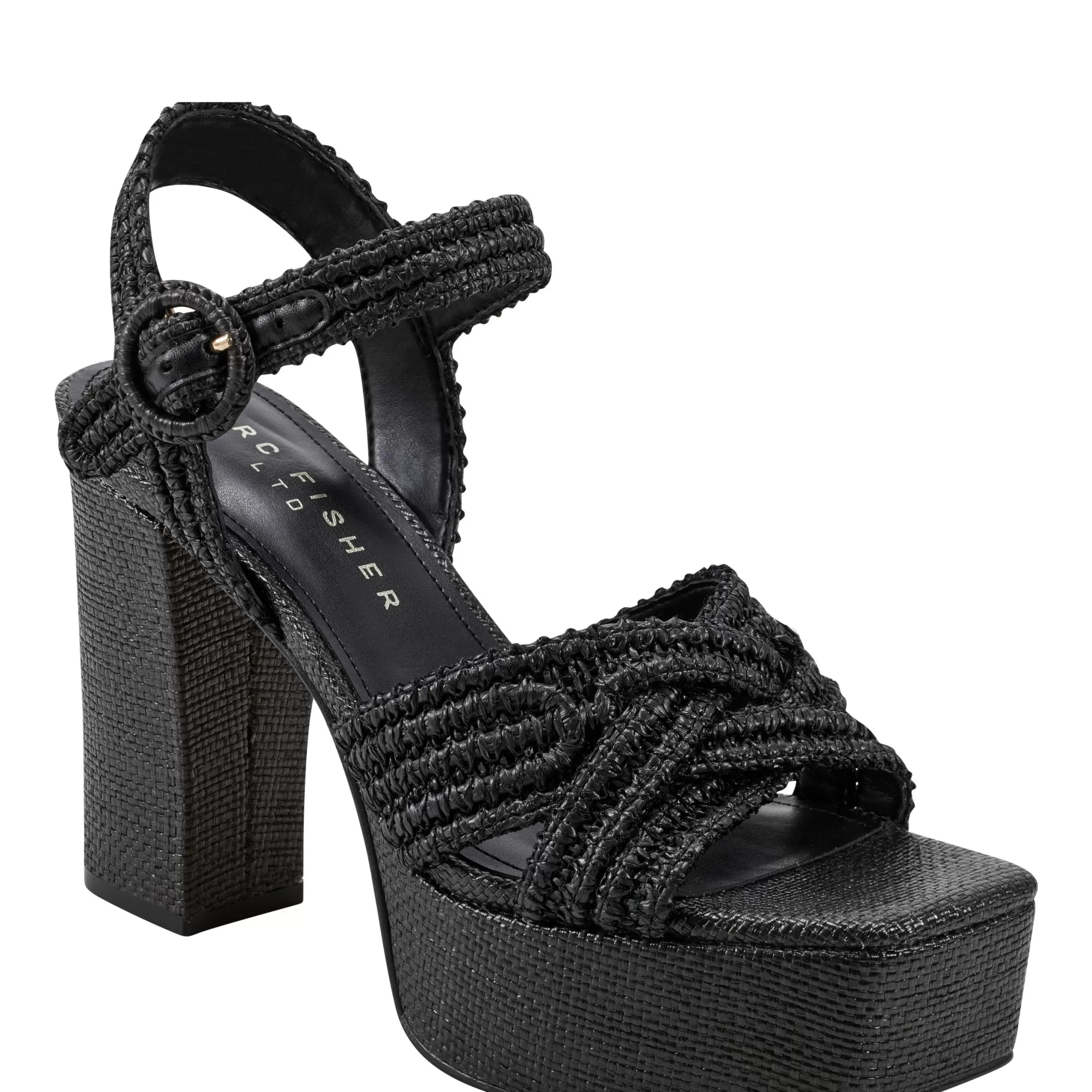 Sale Marc Fisher Chesse Platform Sandal Black