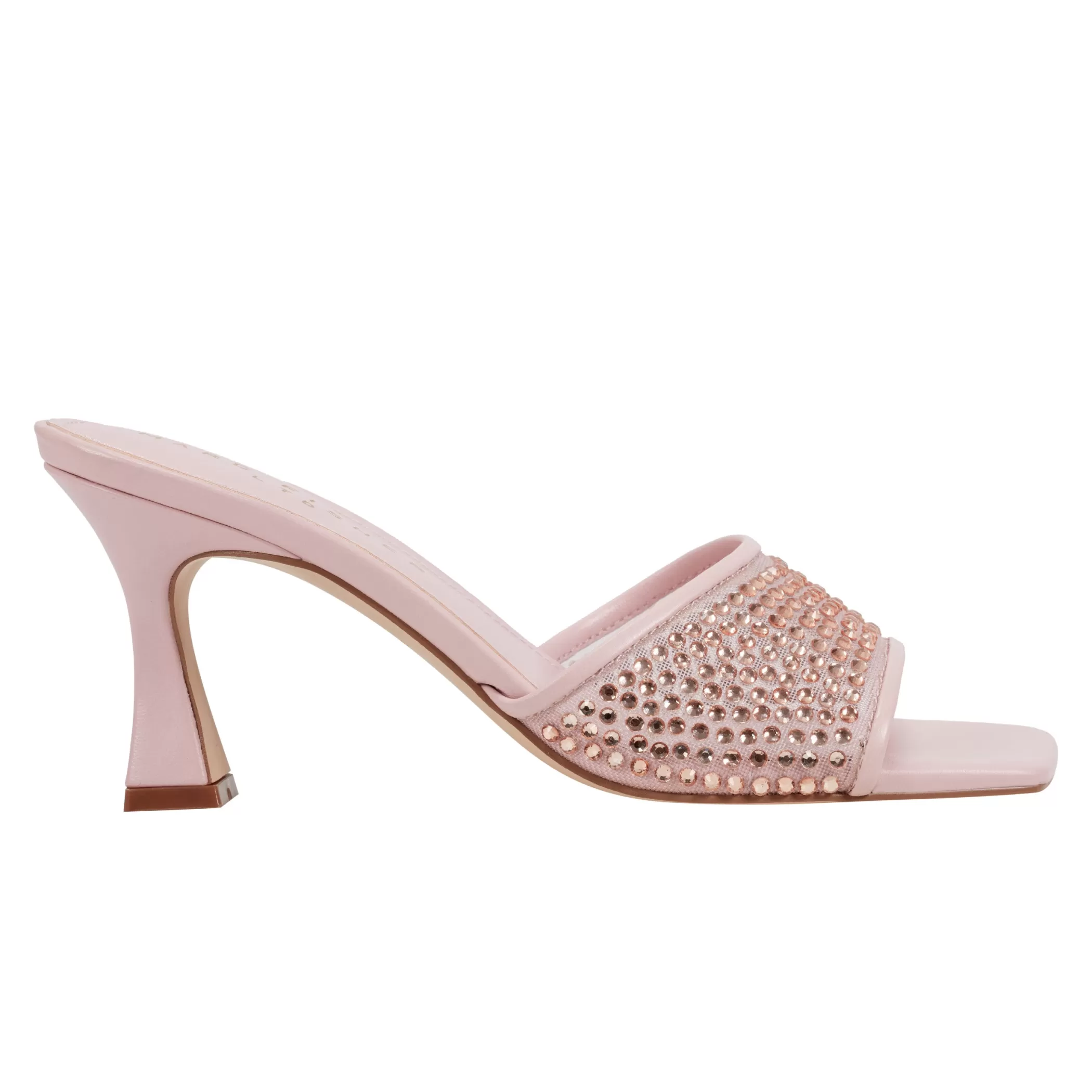 Best Marc Fisher Delaney Studded Slide Sandal Light Pink Leather