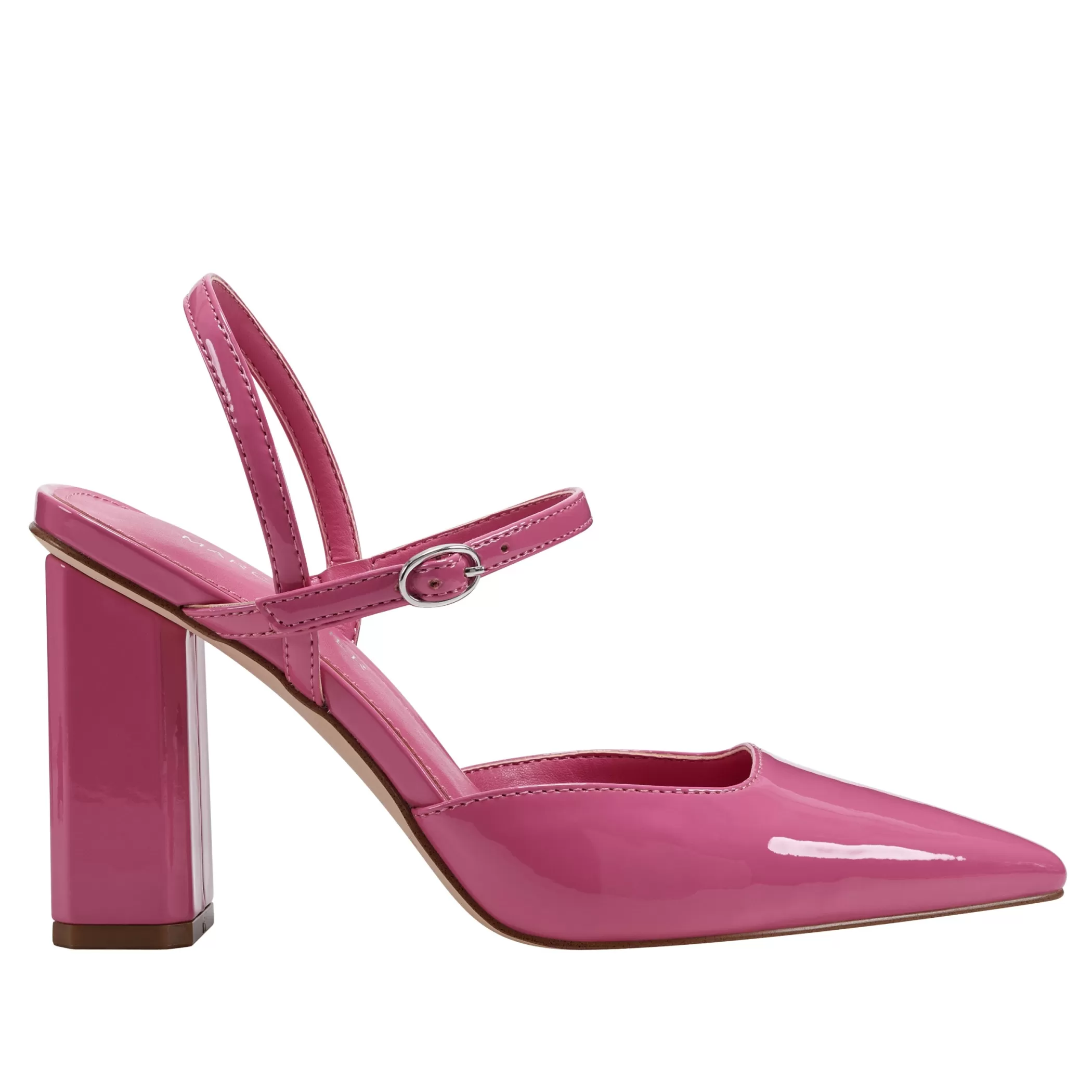 Clearance Marc Fisher Doster Pointy Toe Slingback Pink Patent