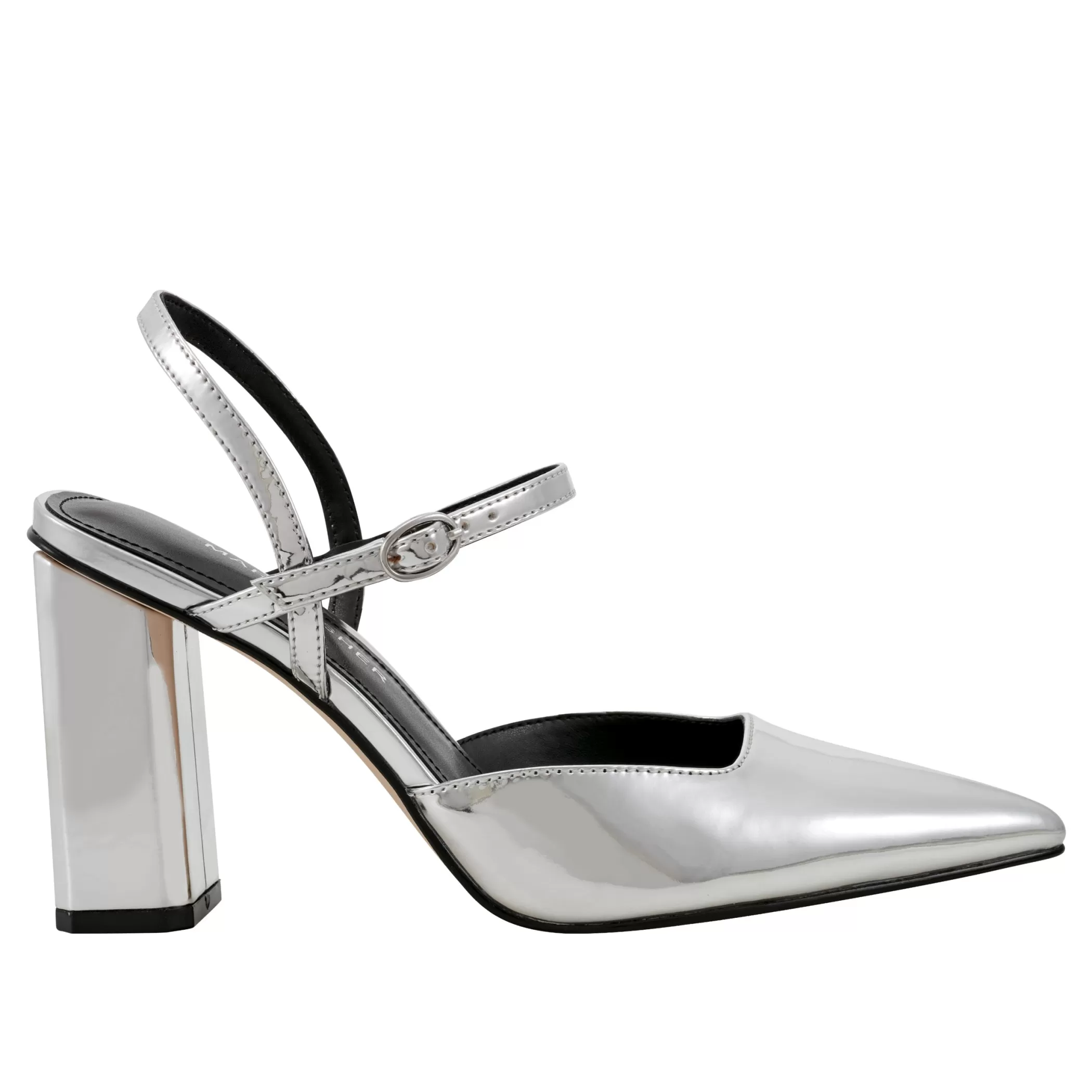 Flash Sale Marc Fisher Doster Pointy Toe Slingback Silver