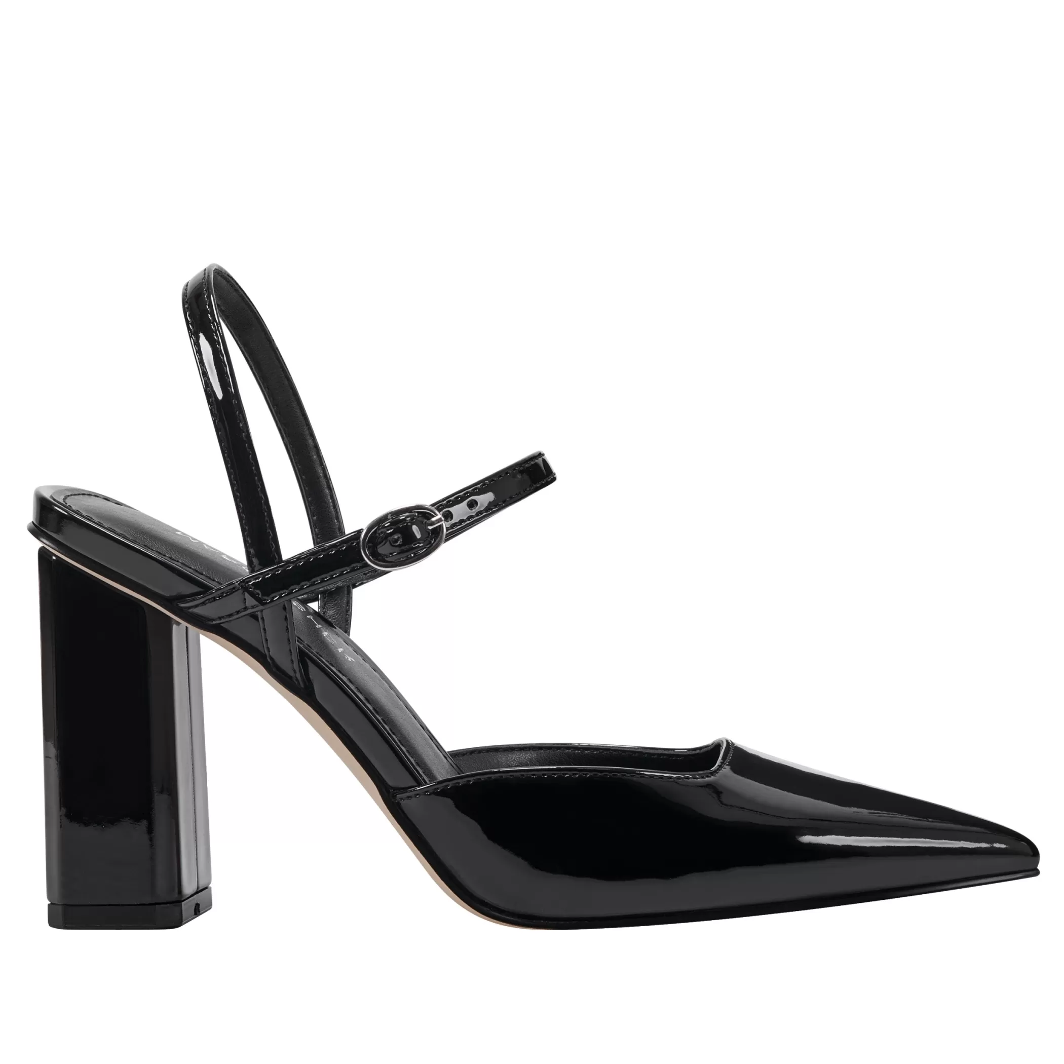 Sale Marc Fisher Doster Pointy Toe Slingback Black Patent