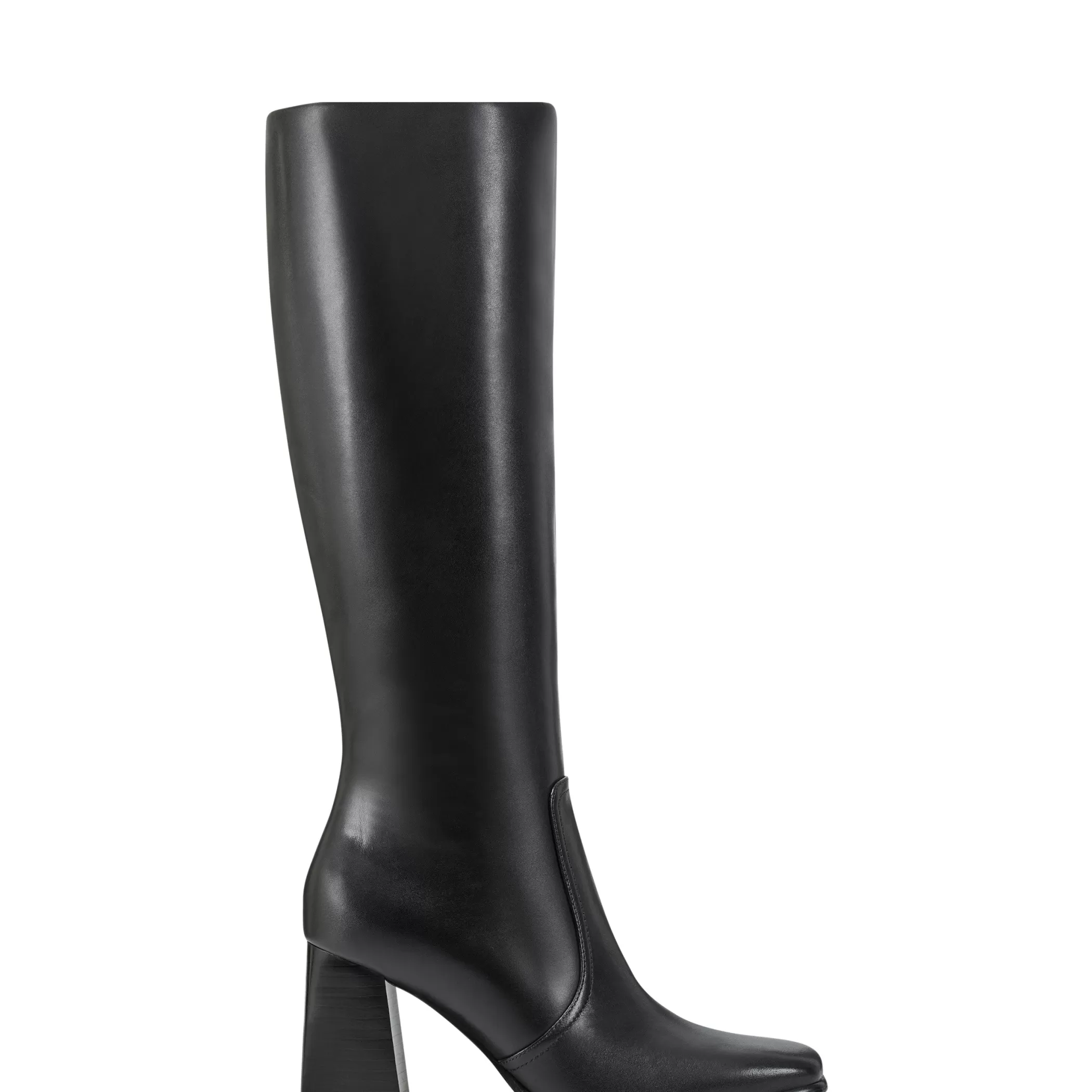 Fashion Marc Fisher Dreeam Block Heeled Boot Black Leather