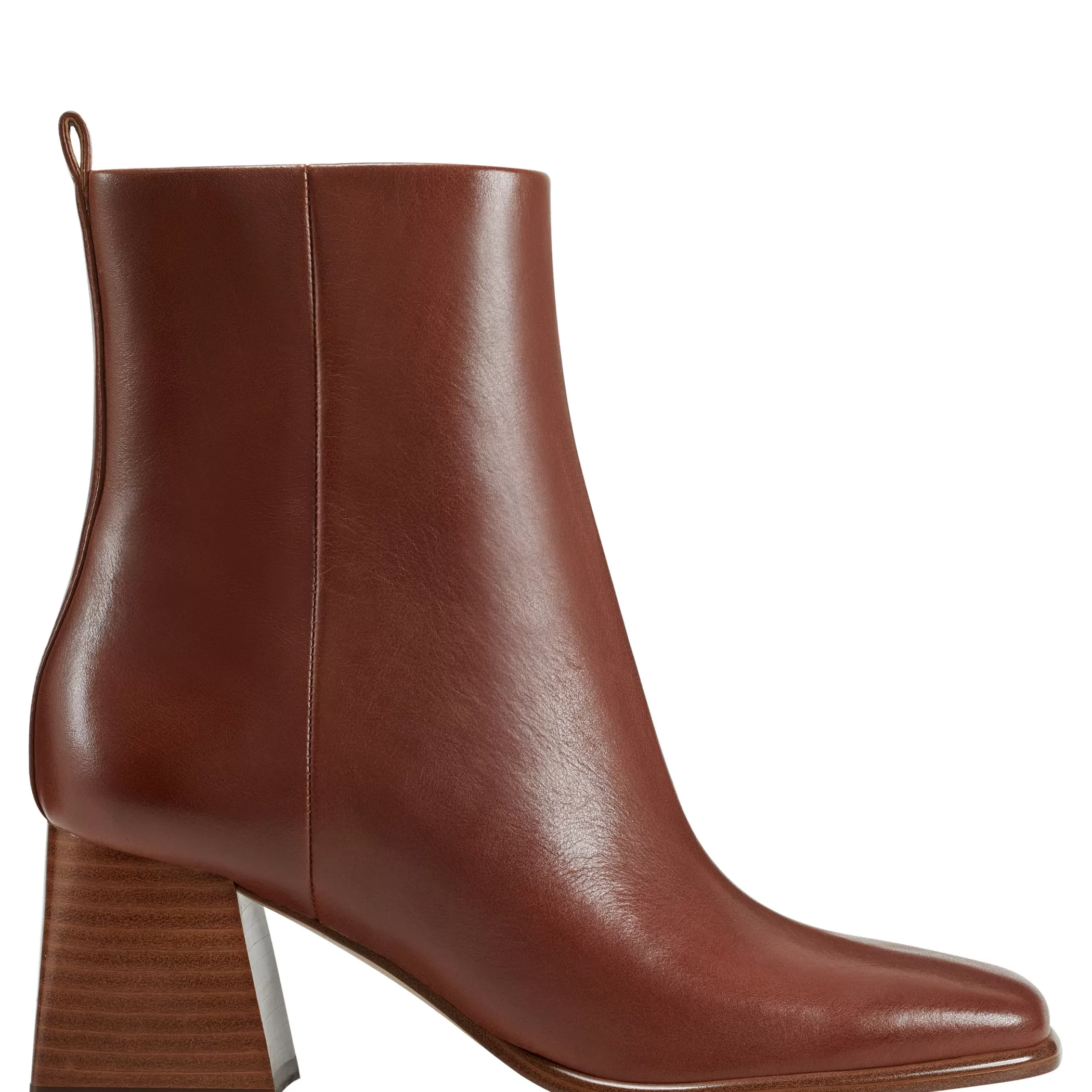 Online Marc Fisher Floria Square Toe Bootie Tan Leather