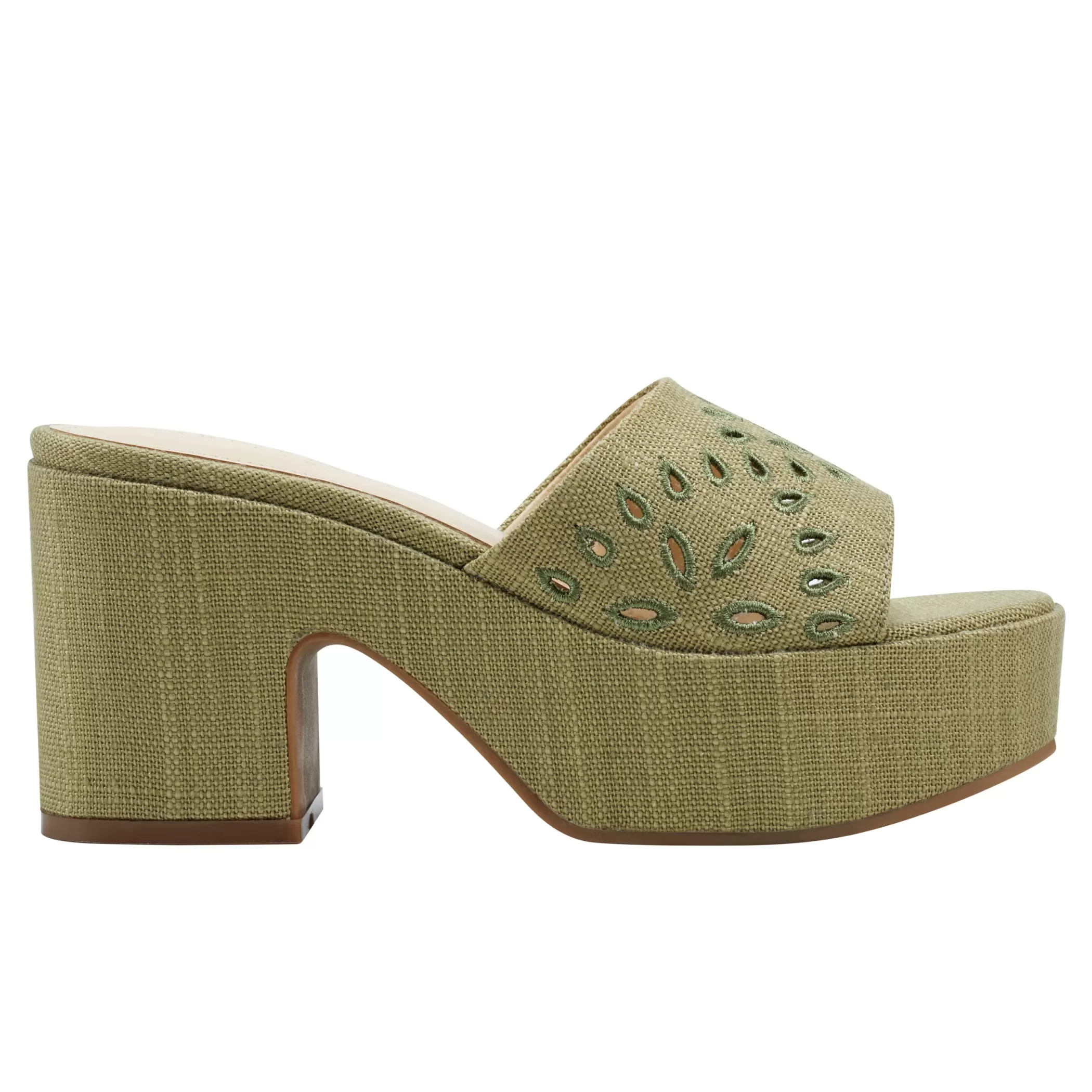 Fashion Marc Fisher Foreva Platform Slide Sandal Green