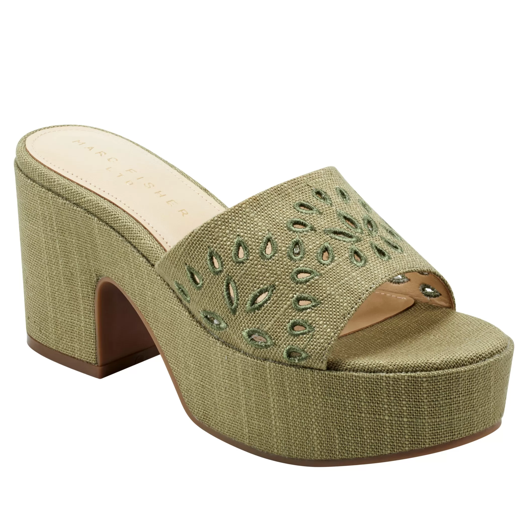 Fashion Marc Fisher Foreva Platform Slide Sandal Green