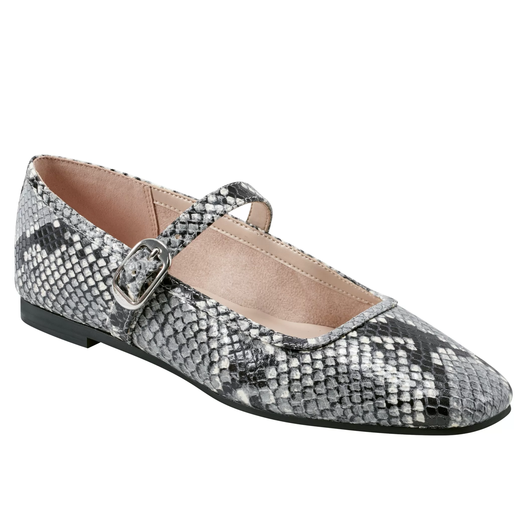 Flash Sale Marc Fisher Garissa Mary Jane Ballet Flat Natural Snake