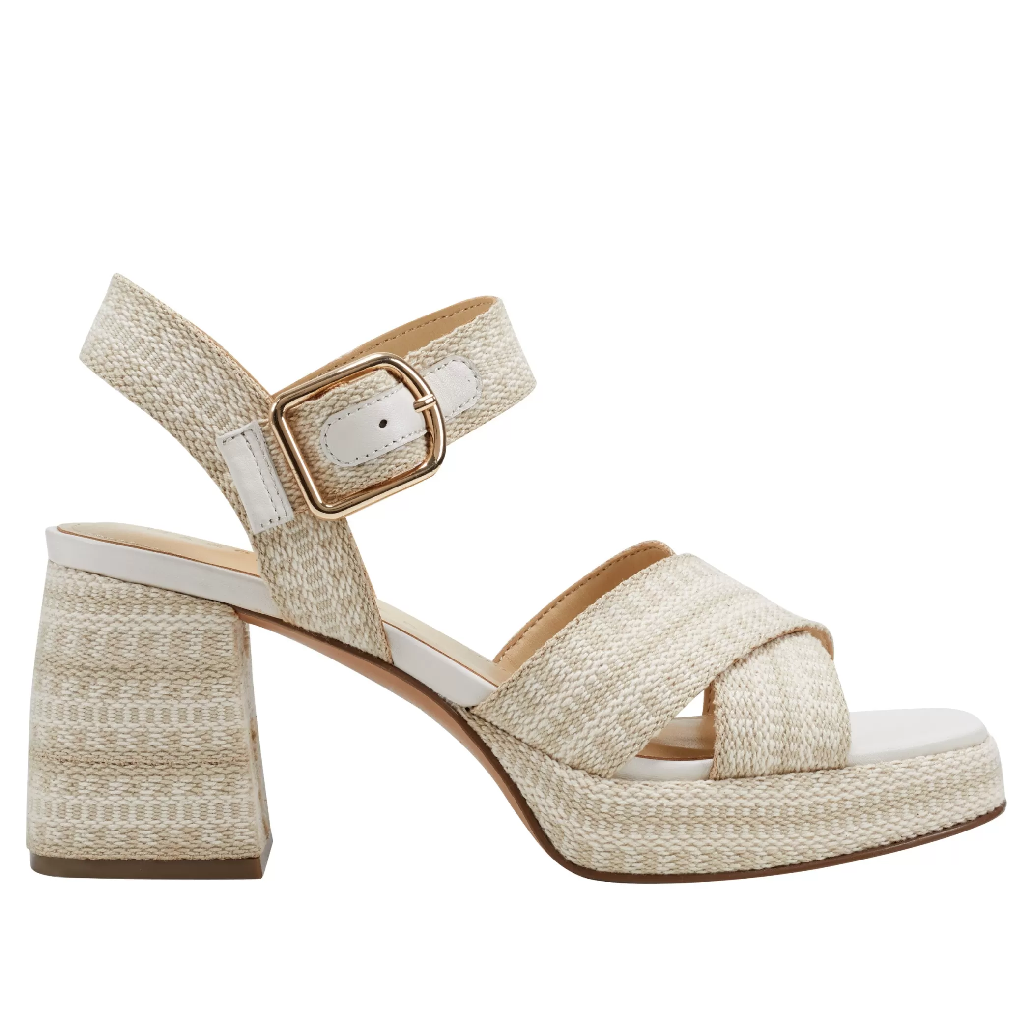 Best Sale Marc Fisher Gemmie Platform Sandal Light Natural