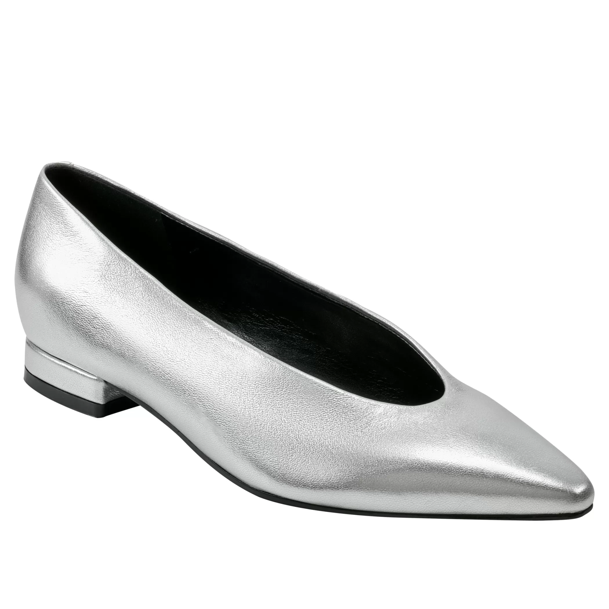 Online Marc Fisher Gunner Pointed Toe Flat Silver