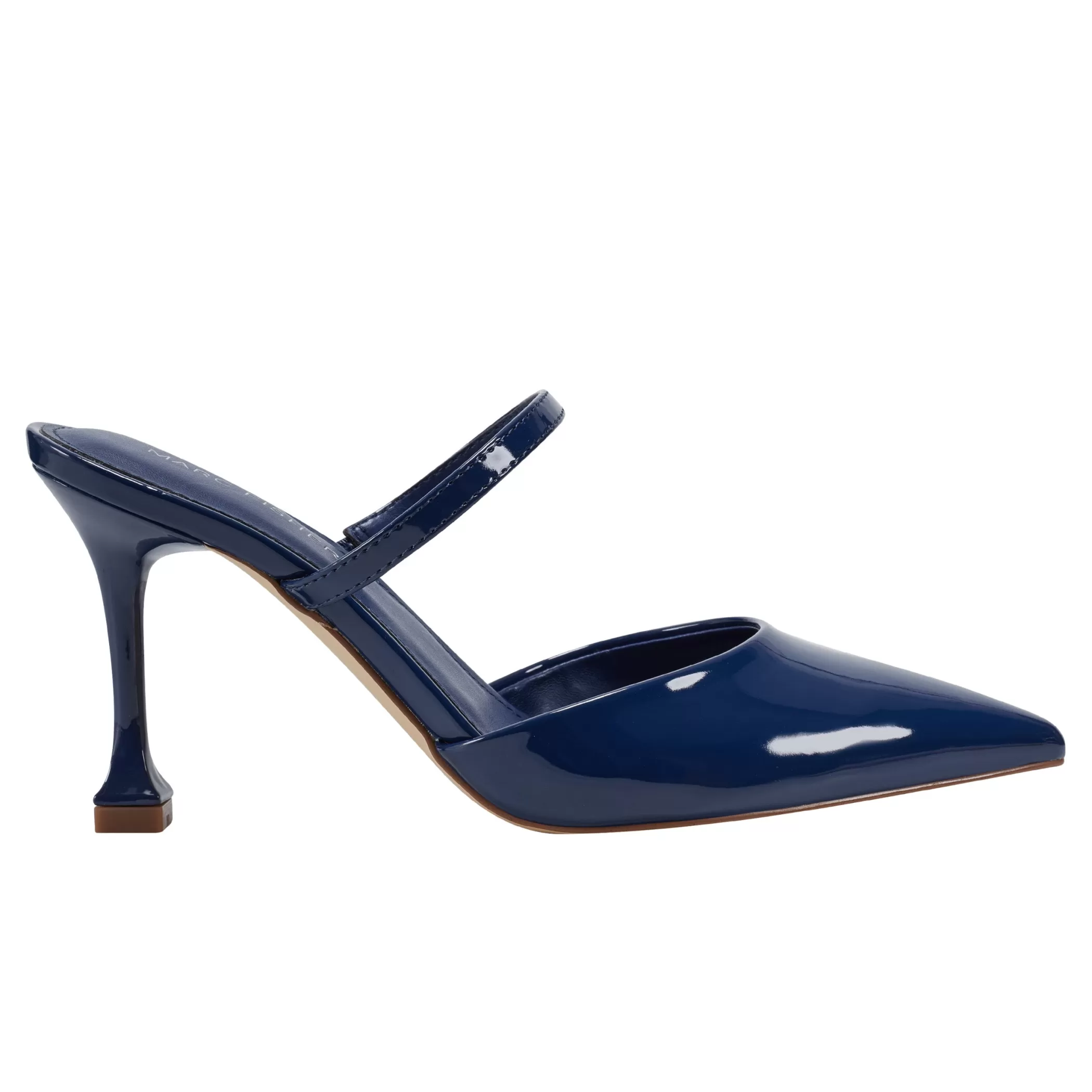 Flash Sale Marc Fisher Hadais Heeled Mule Navy Patent