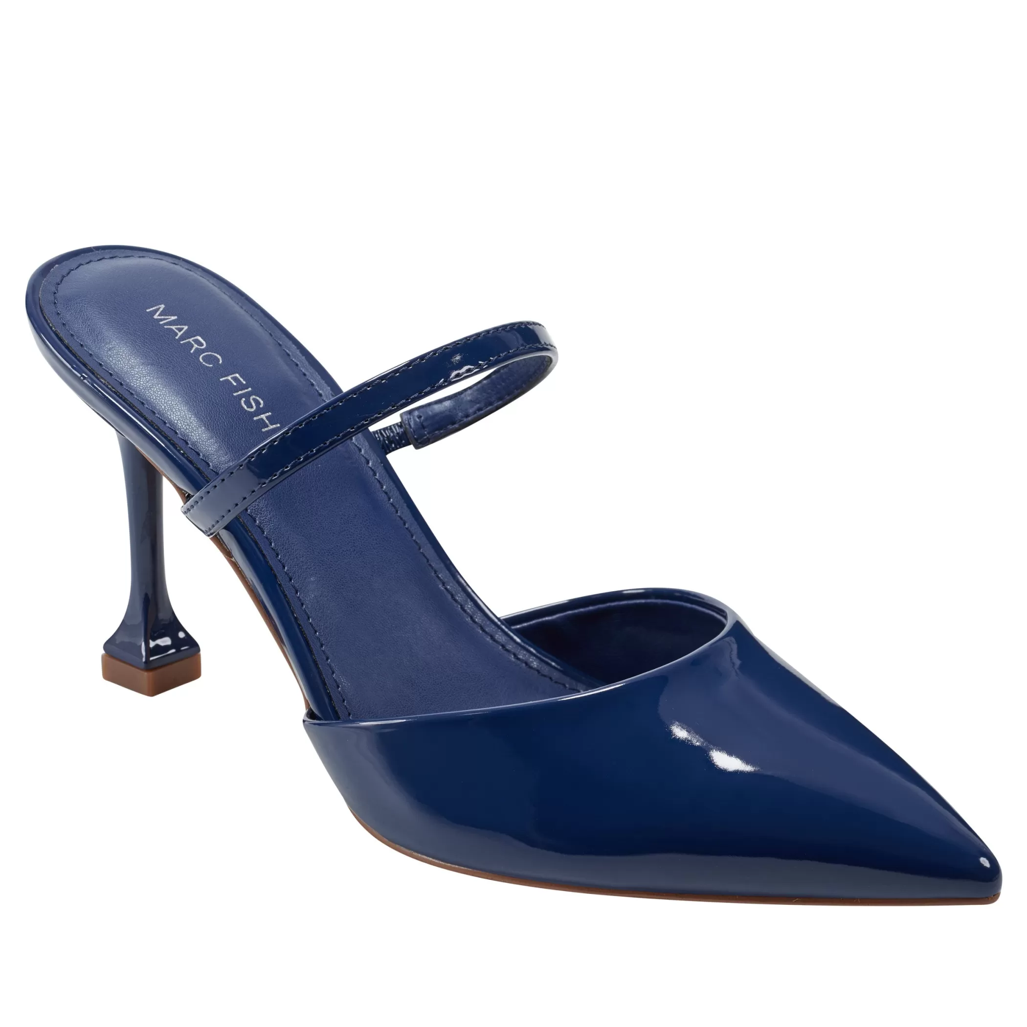 Flash Sale Marc Fisher Hadais Heeled Mule Navy Patent