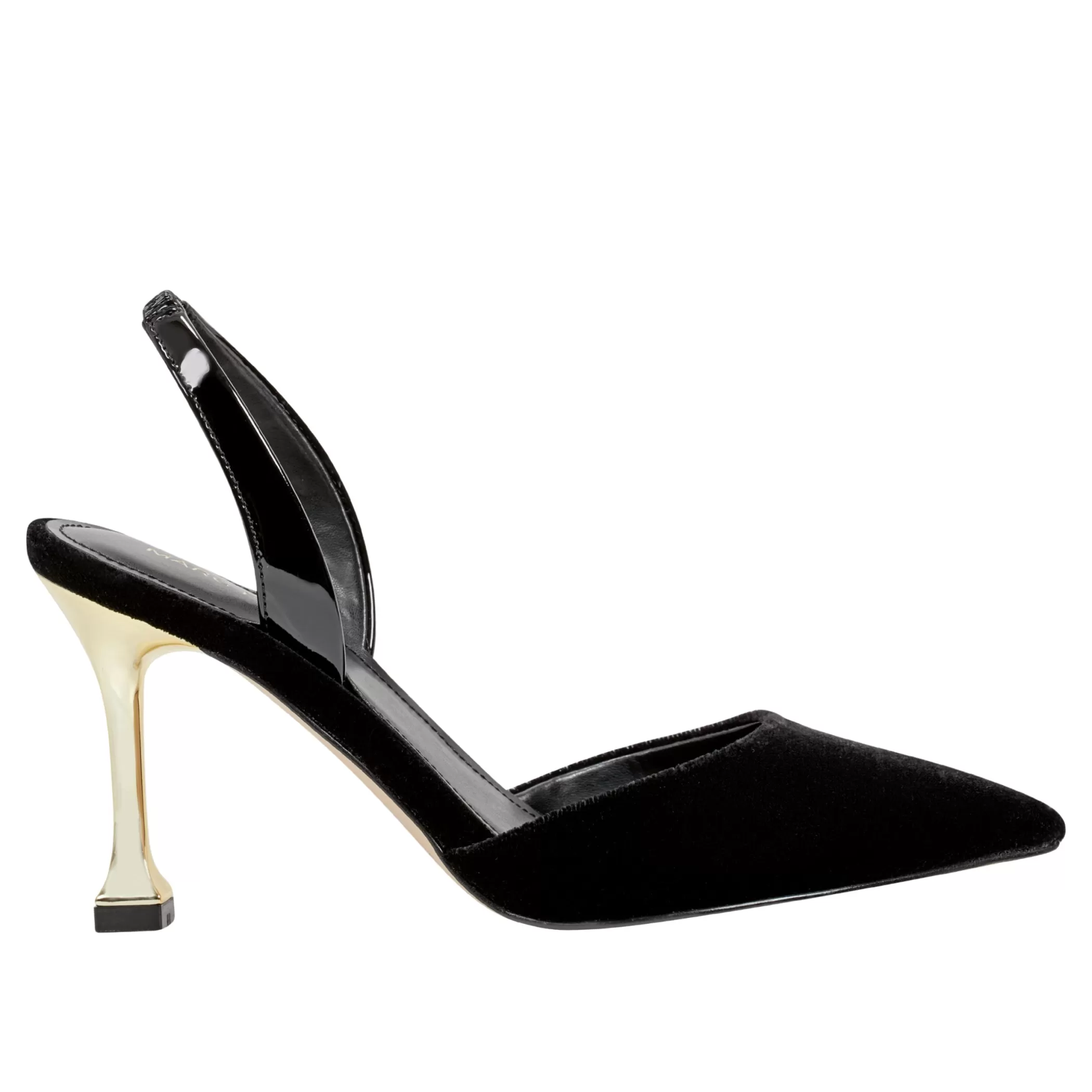 Cheap Marc Fisher Hadya Slingback Pump Black Velvet