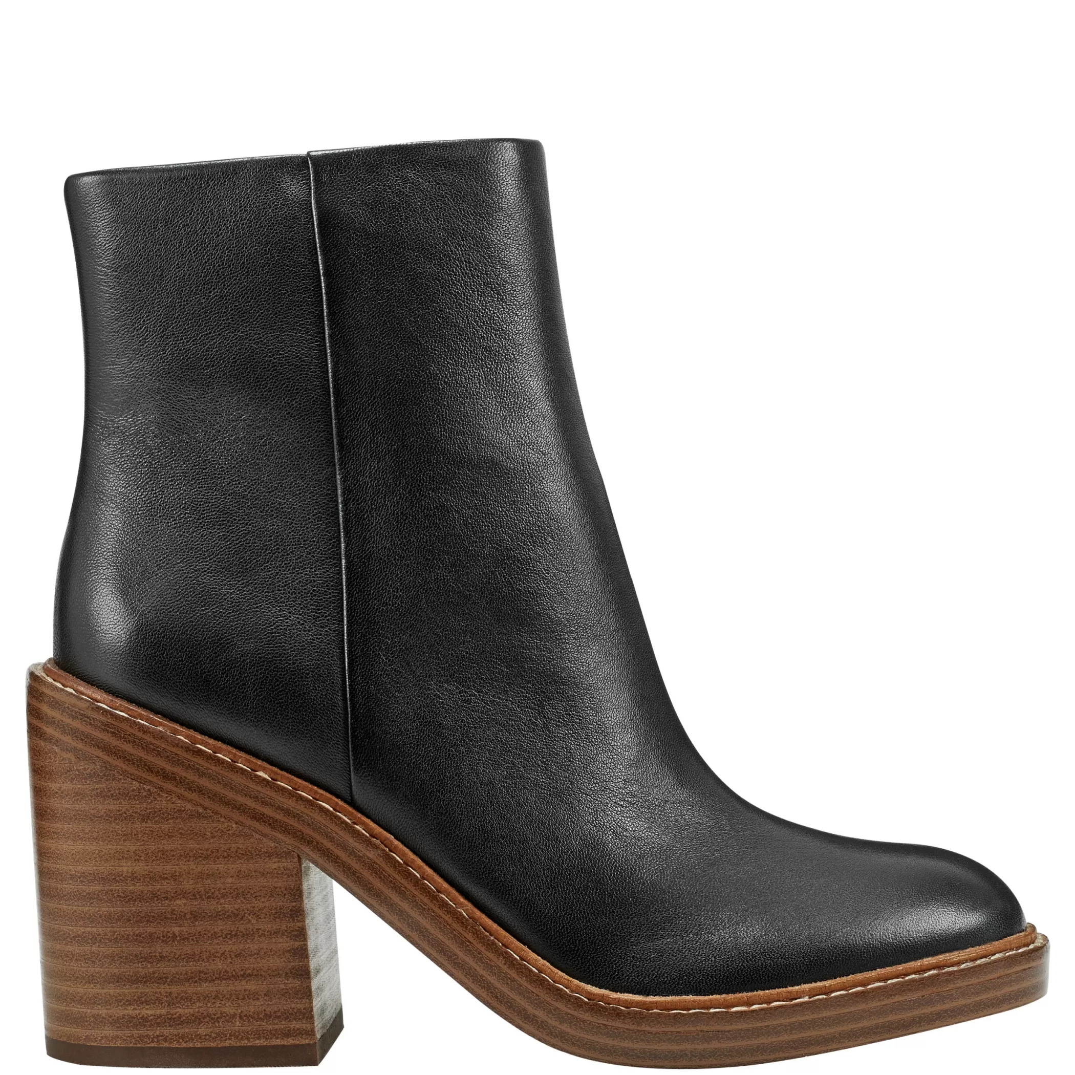 Cheap Marc Fisher Haleena Round Toe Bootie Black