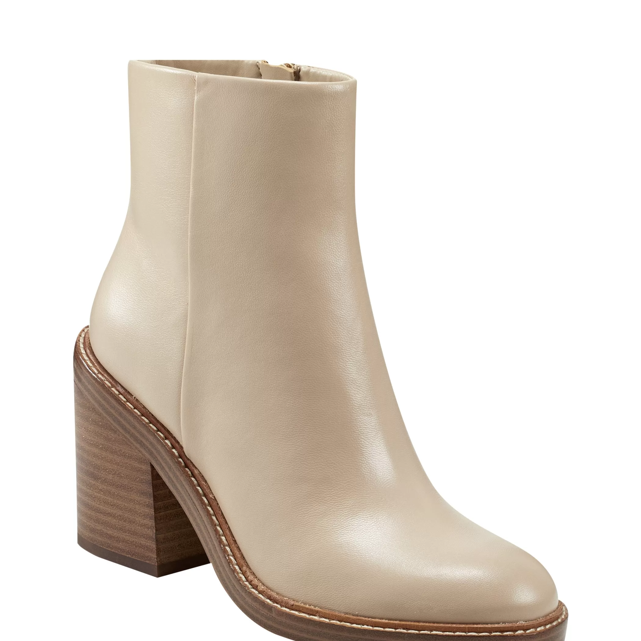 Flash Sale Marc Fisher Haleena Round Toe Bootie Nude