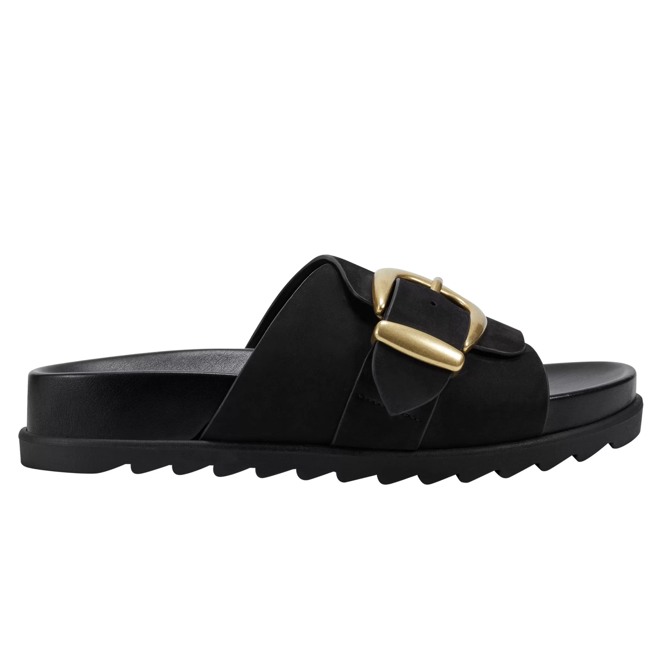 Shop Marc Fisher Hattie Footbed Slide Sandal Black