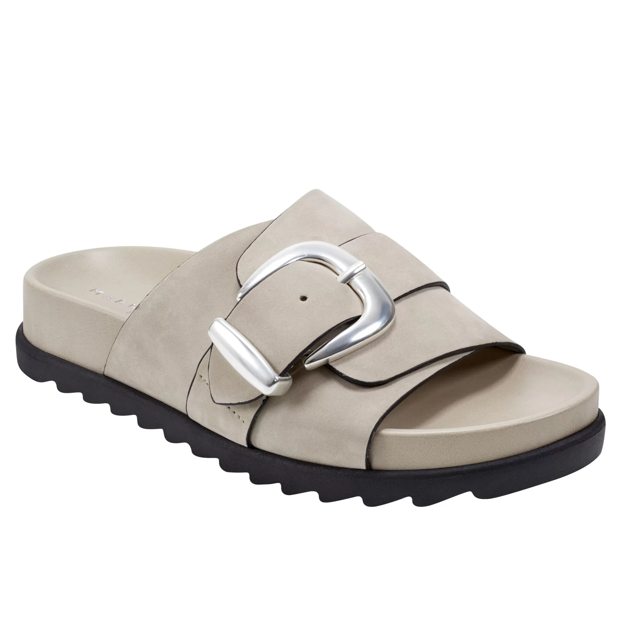 Outlet Marc Fisher Hattie Footbed Slide Sandal Light Natural