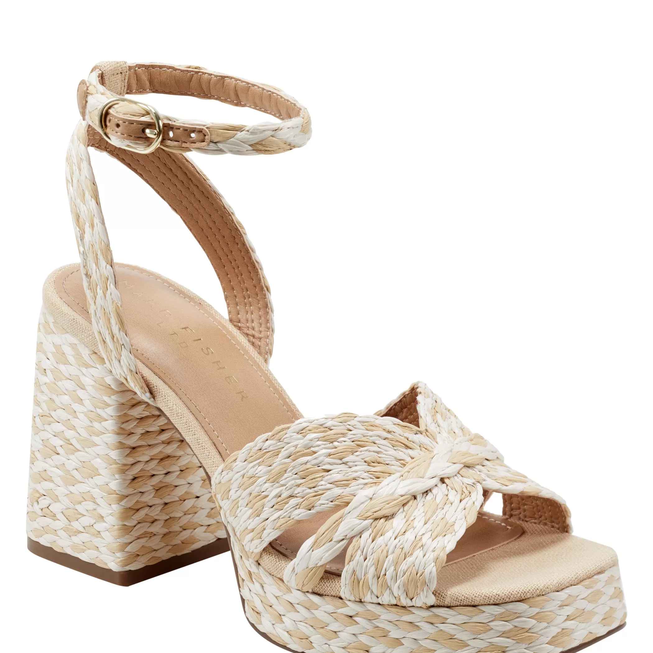 Best Marc Fisher Janie Platform Sandal Light Natural