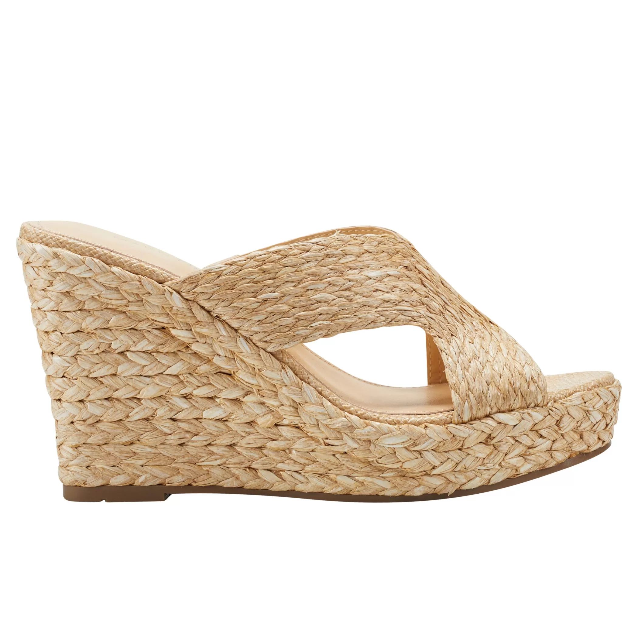 Clearance Marc Fisher Kalisha Espadrille Wedge Sandal Light Natural