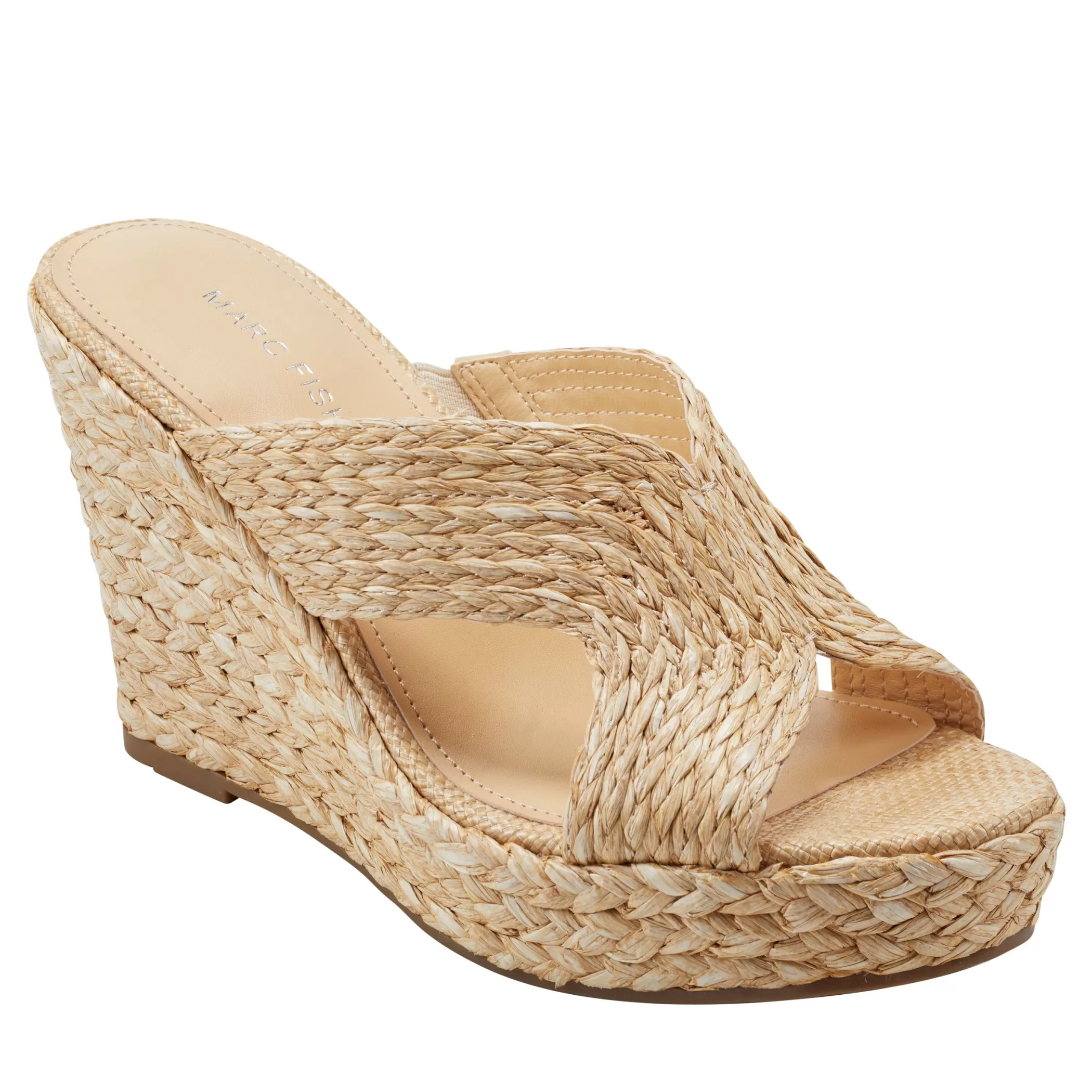 Clearance Marc Fisher Kalisha Espadrille Wedge Sandal Light Natural