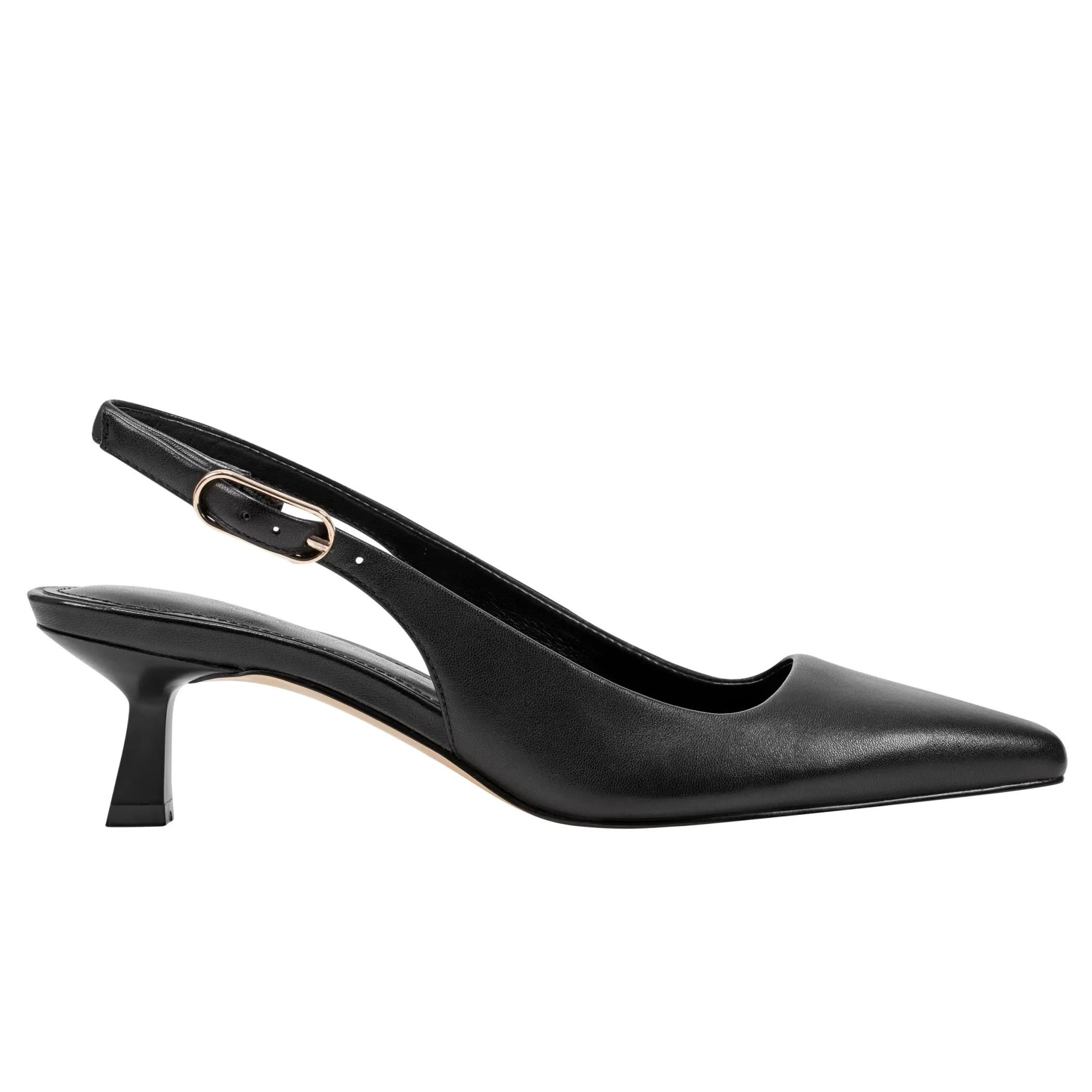 Cheap Marc Fisher Kory Slingback Pump Black Leather